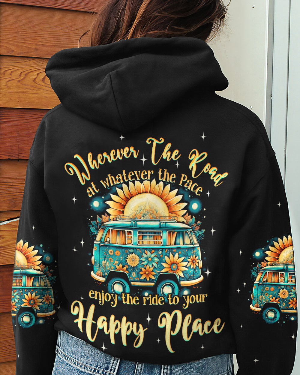 RIDE TO HAPPY PLACE ALL OVER PRINT - TYQY2908232