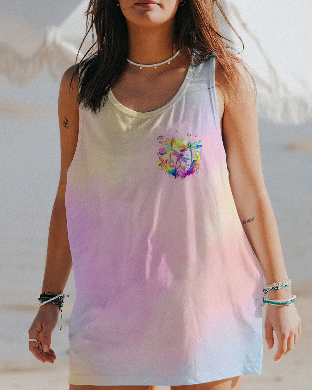BE YOU THE WORLD WILL ADJUST DRAGONFLIES ALL OVER PRINT - TYQY2911232
