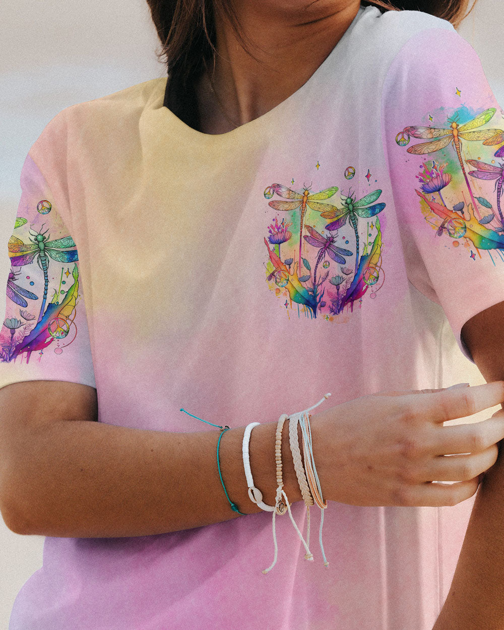 BE YOU THE WORLD WILL ADJUST DRAGONFLIES ALL OVER PRINT - TYQY2911232