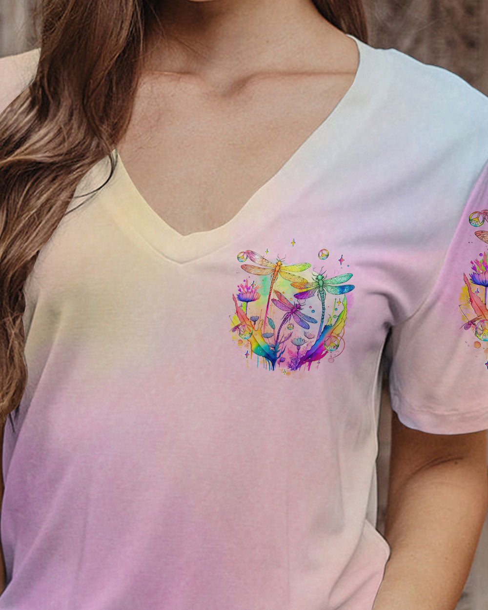 BE YOU THE WORLD WILL ADJUST DRAGONFLIES ALL OVER PRINT - TYQY2911232
