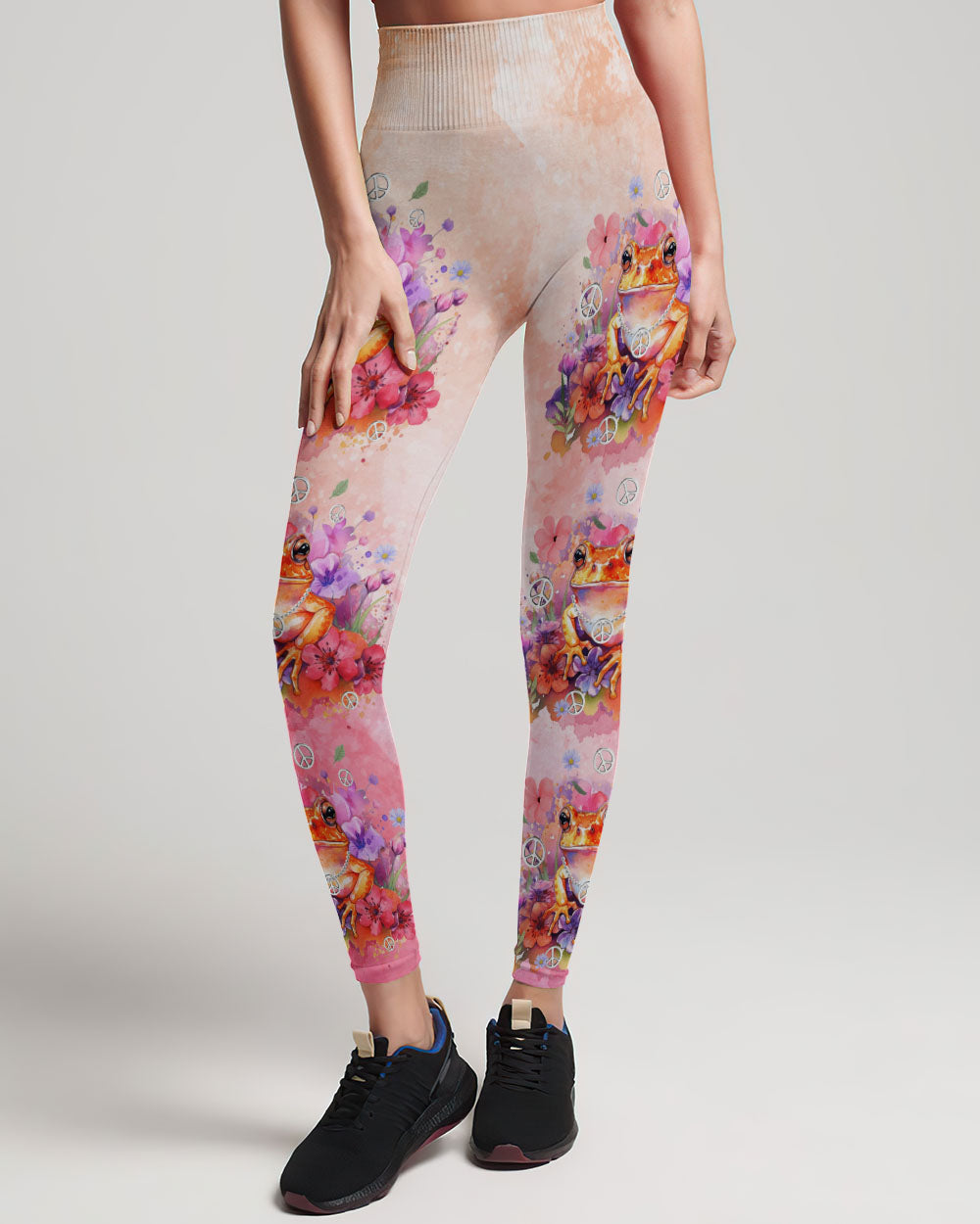 BE YOU THE WORLD WILL ADJUST FROG ALL OVER PRINT - TYQY2911233
