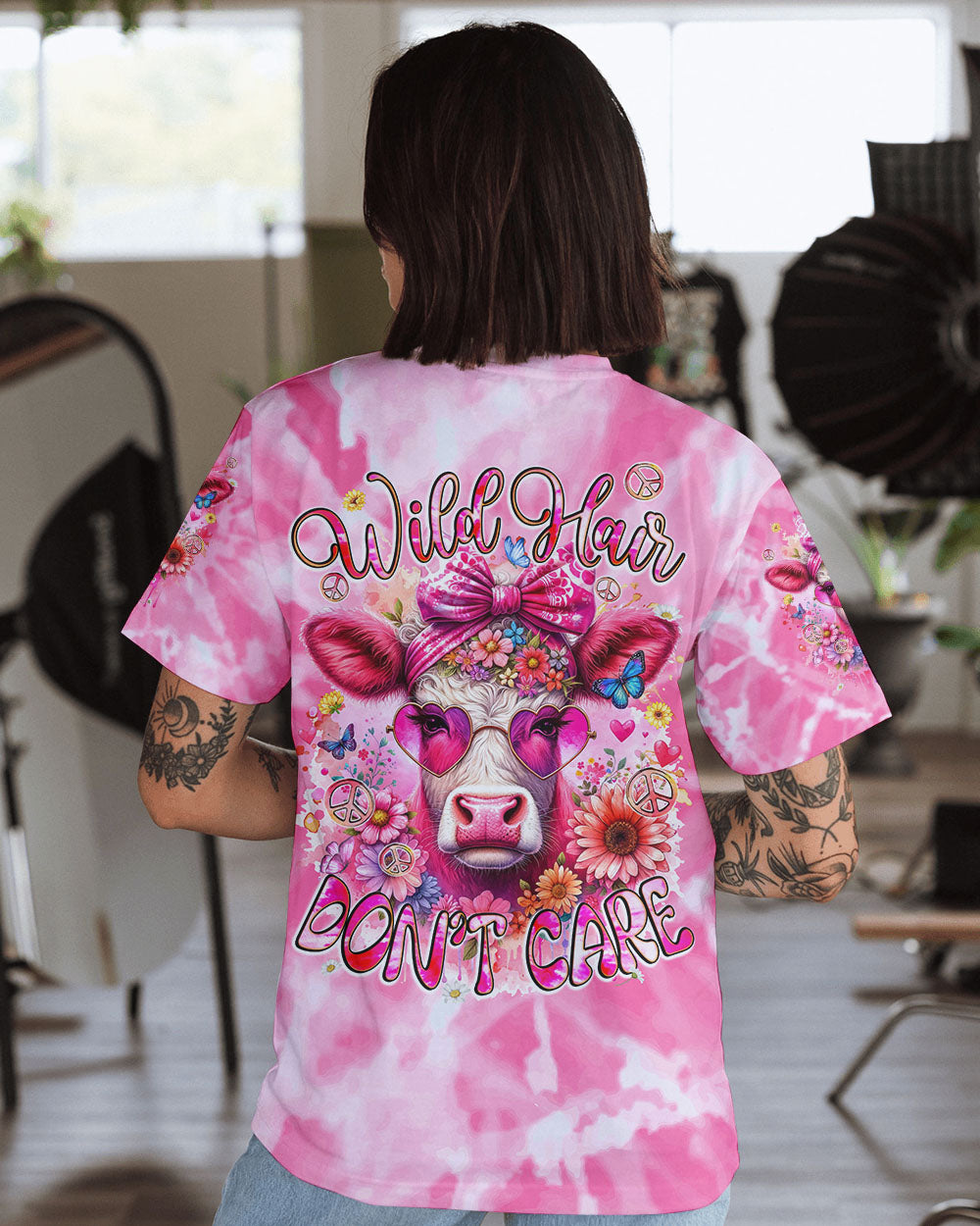 WILD HAIR DON'T CARE HEIFER ALL OVER PRINT - TYQY2912233