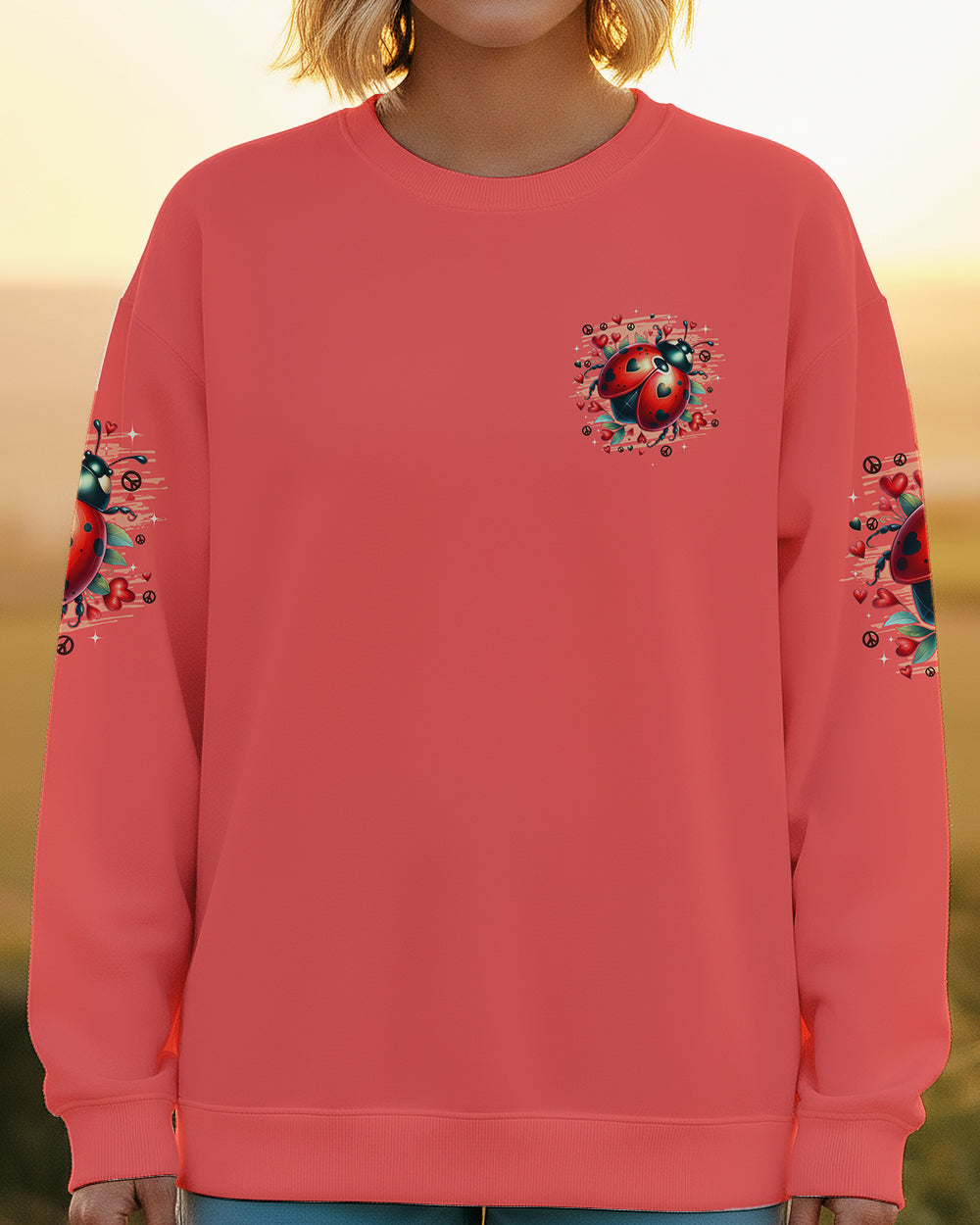 BUTTERFLY KISSES AND LADYBUG HUGS ALL OVER PRINT - TYQY2912251