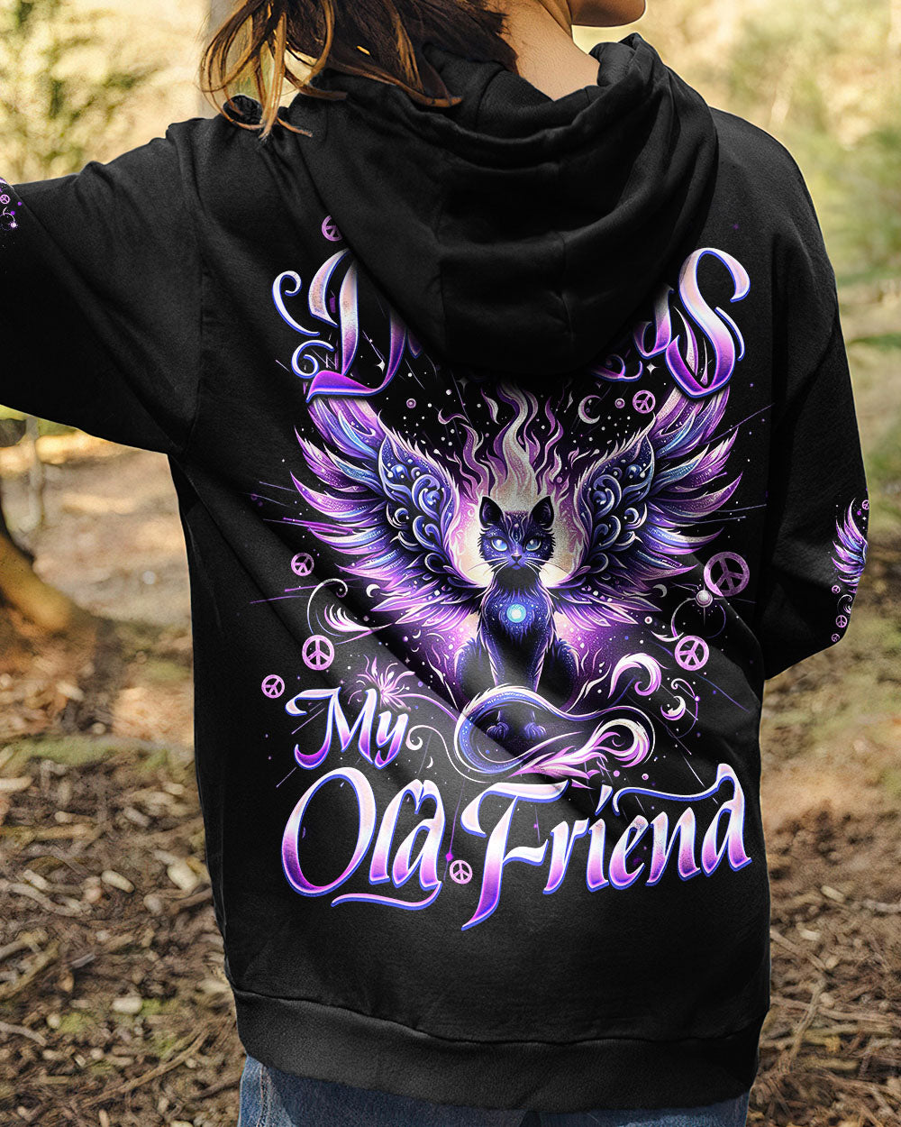 HELLO DARKNESS MY OLD FRIEND CAT ALL OVER PRINT - TYQY3005254