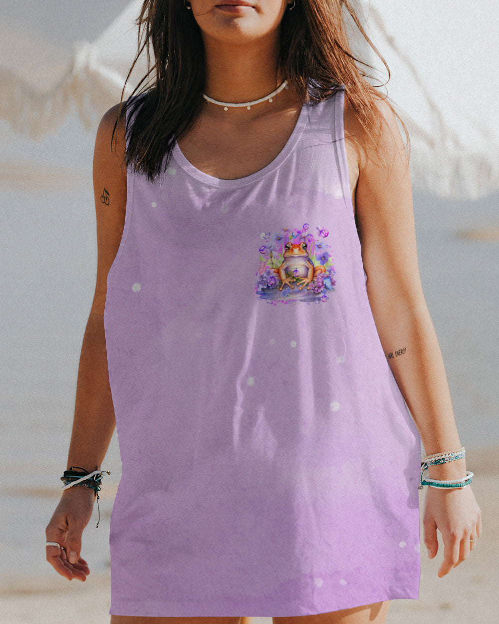 BE YOU THE WORLD WILL ADJUST FROG ALL OVER PRINT - TYQY3011233