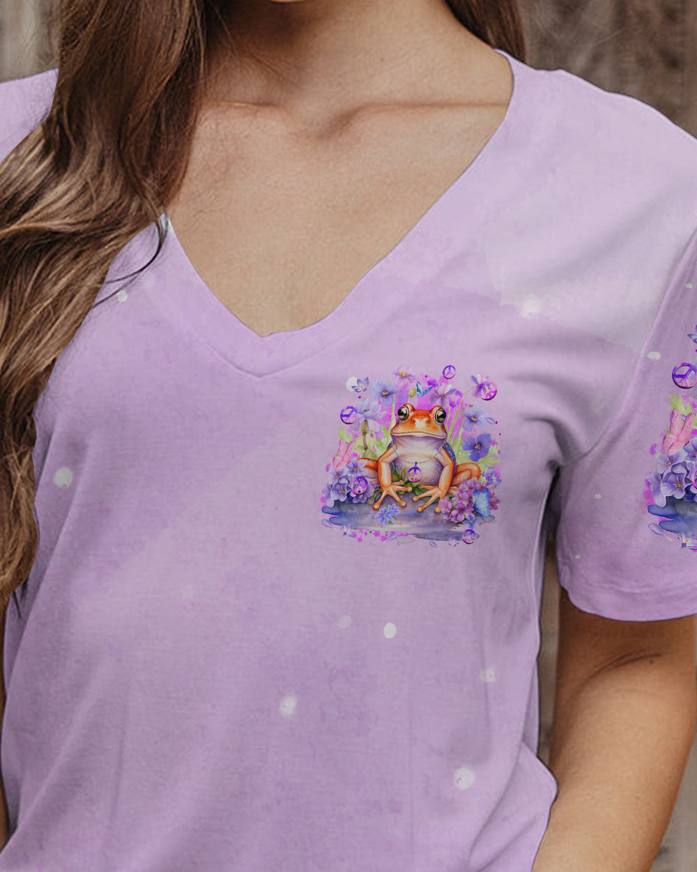 BE YOU THE WORLD WILL ADJUST FROG ALL OVER PRINT - TYQY3011233