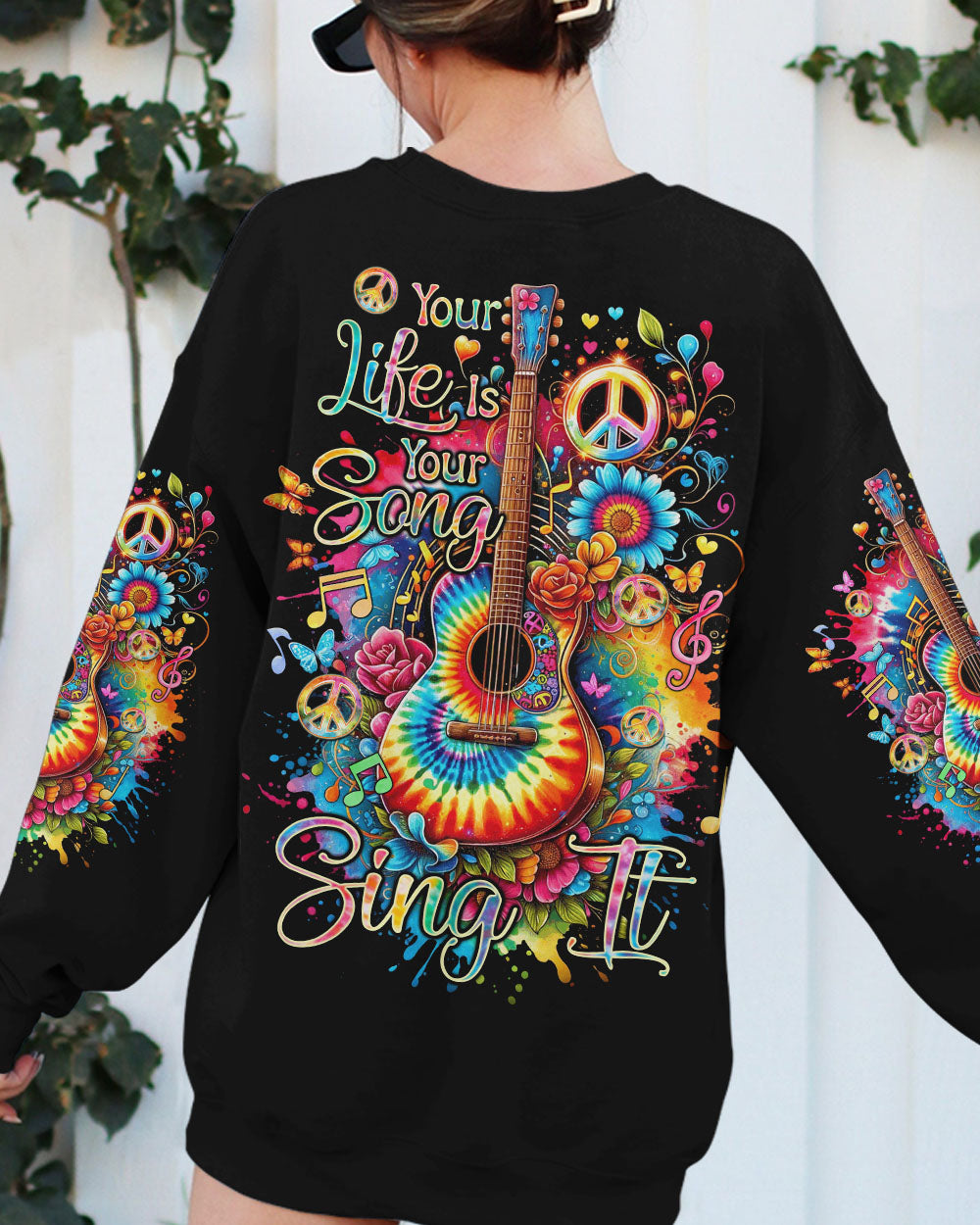 YOUR LIFE IS YOUR SONG GUITAR ALL OVER PRINT - TYQY3011234