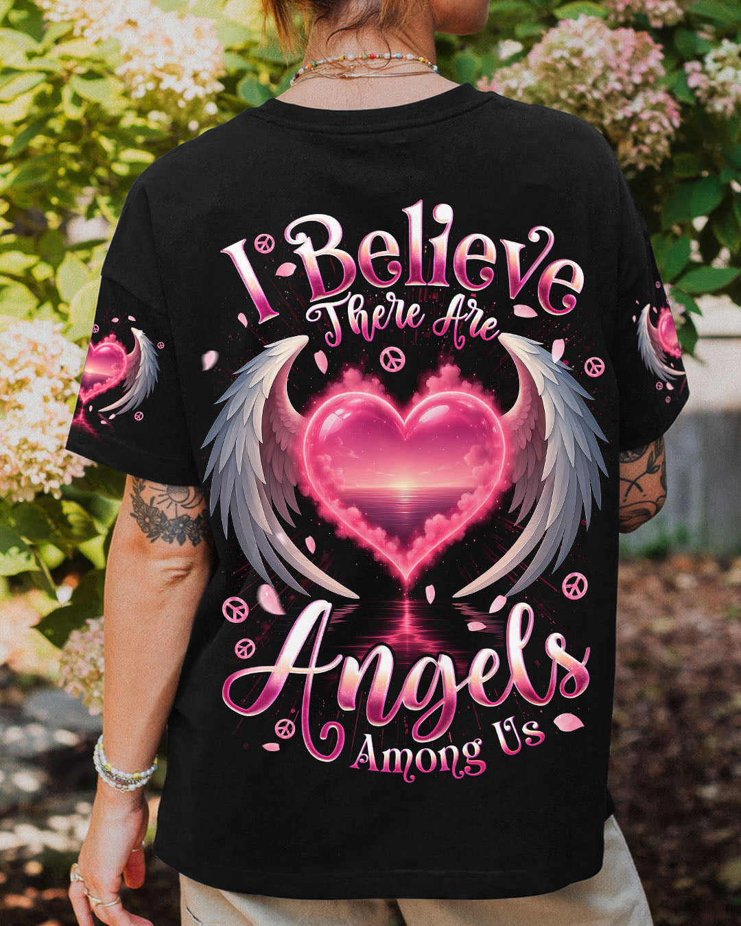 I BELIEVE THERE ARE ANGELS AMONG US WINGS ALL OVER PRINT - TYQY3105251