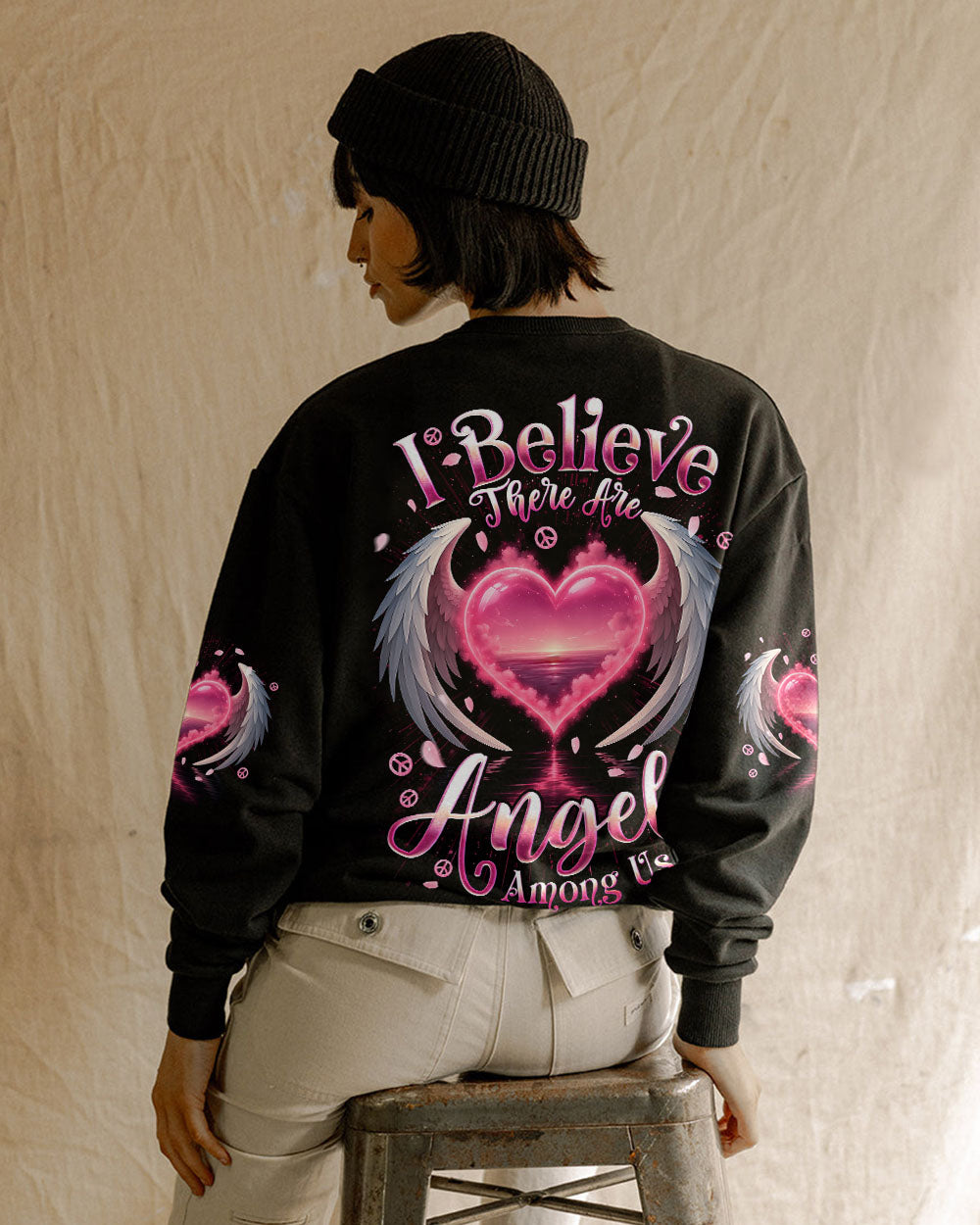 I BELIEVE THERE ARE ANGELS AMONG US WINGS ALL OVER PRINT - TYQY3105251