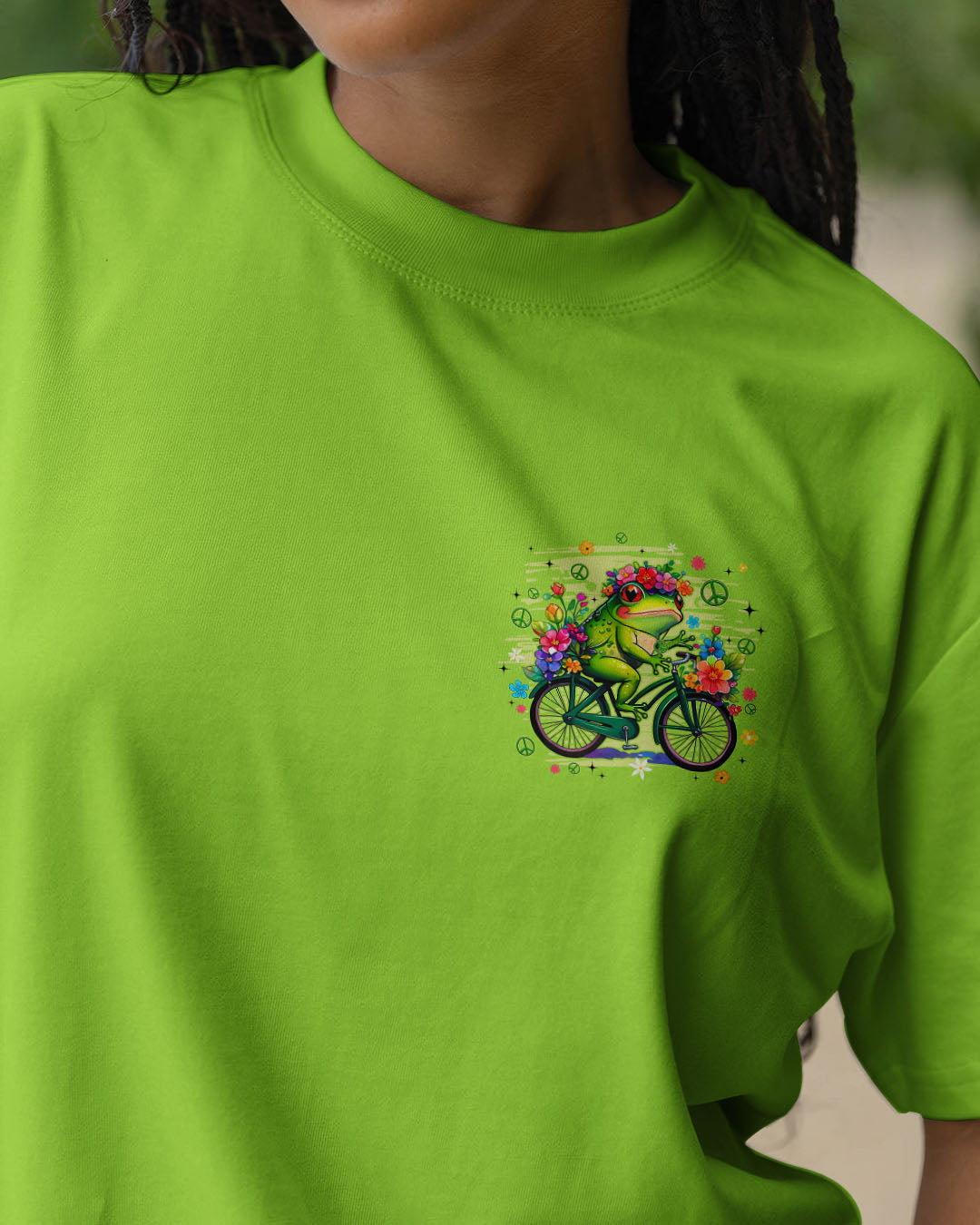 RUNNING AGAINST THE WIND FROG ALL OVER PRINT - TYQY3107251