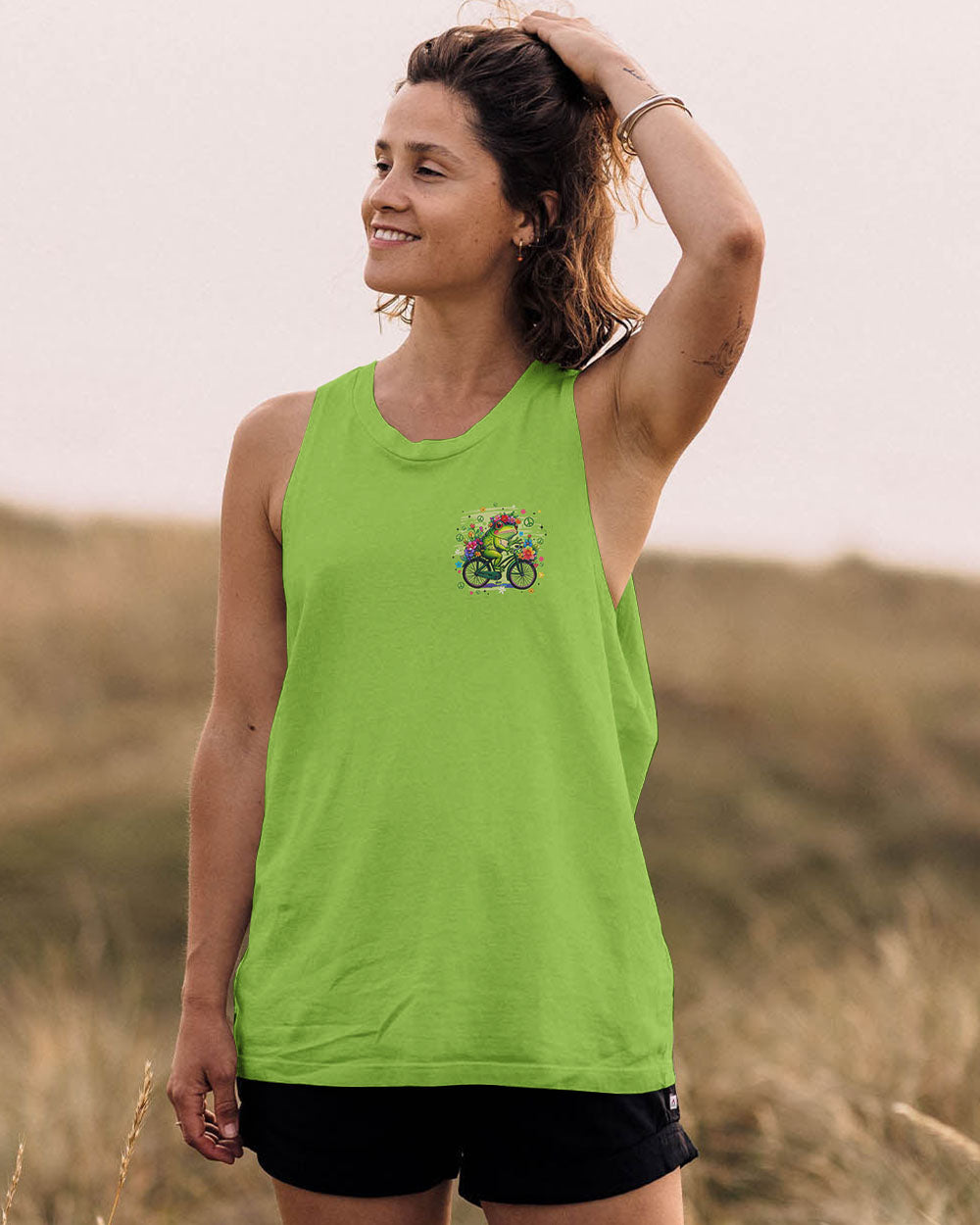 RUNNING AGAINST THE WIND FROG ALL OVER PRINT - TYQY3107251
