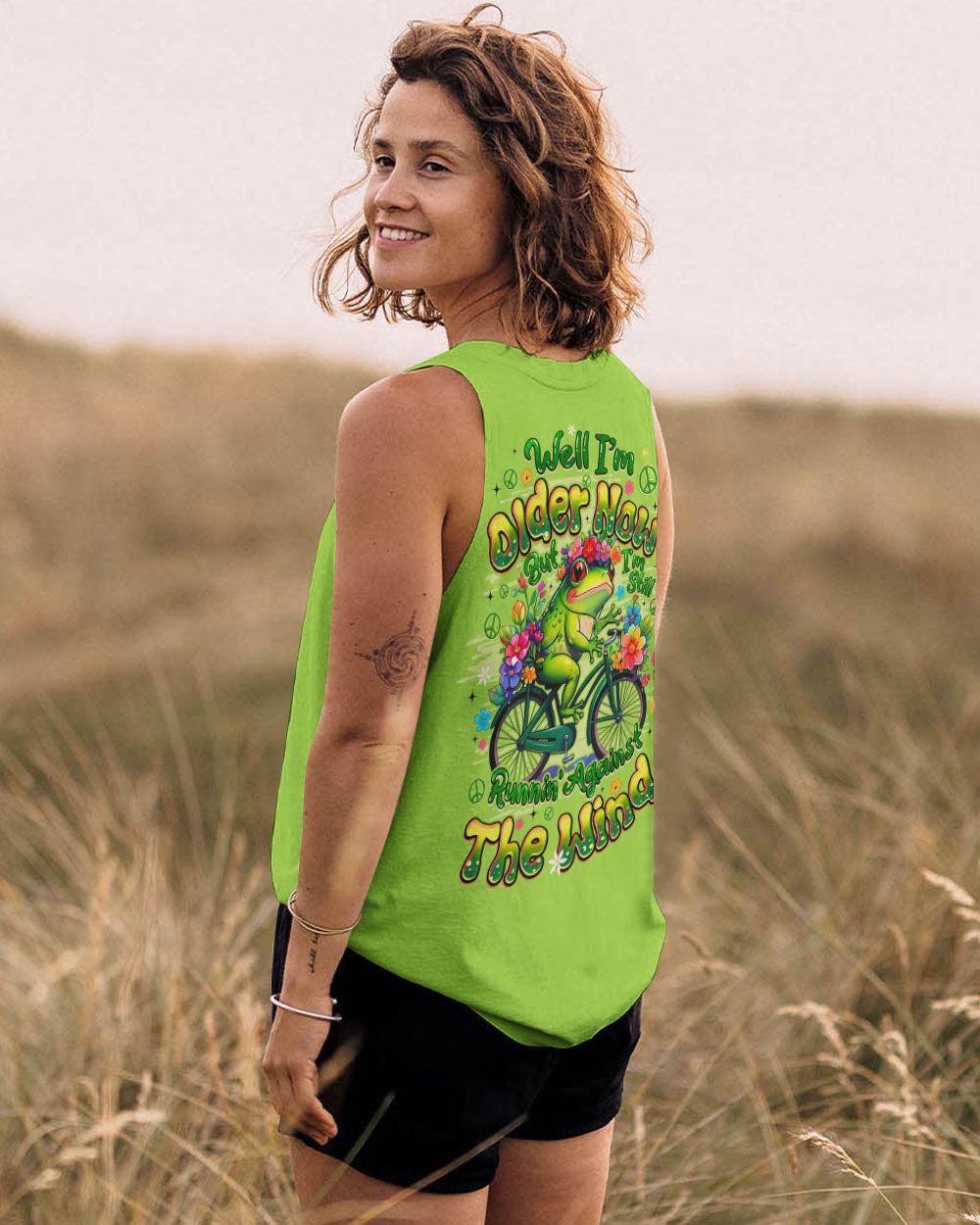 RUNNING AGAINST THE WIND FROG ALL OVER PRINT - TYQY3107251