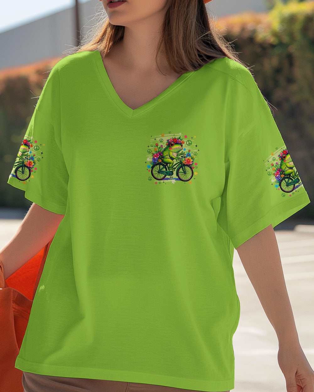 RUNNING AGAINST THE WIND FROG ALL OVER PRINT - TYQY3107251