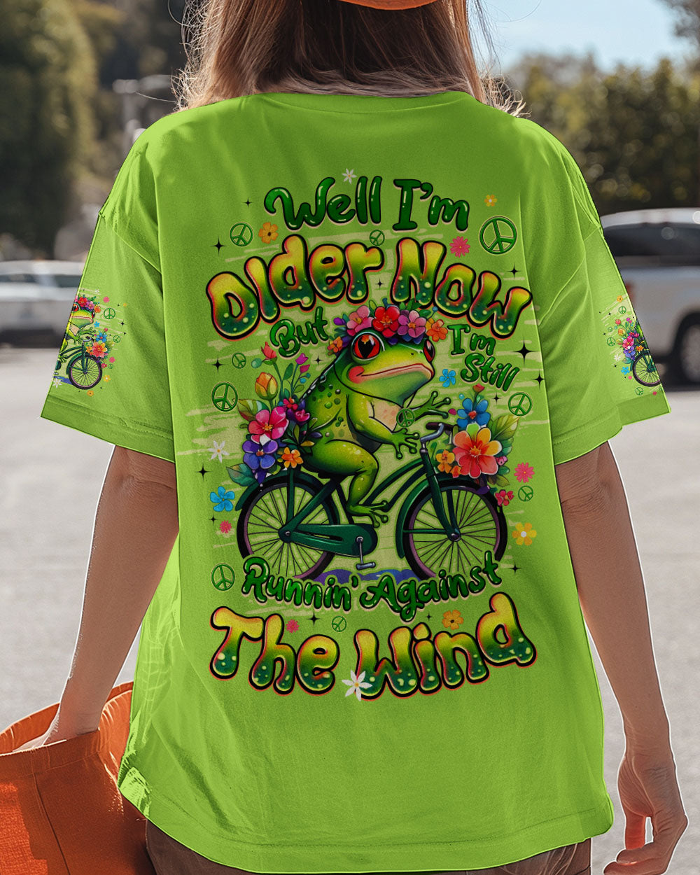 RUNNING AGAINST THE WIND FROG ALL OVER PRINT - TYQY3107251