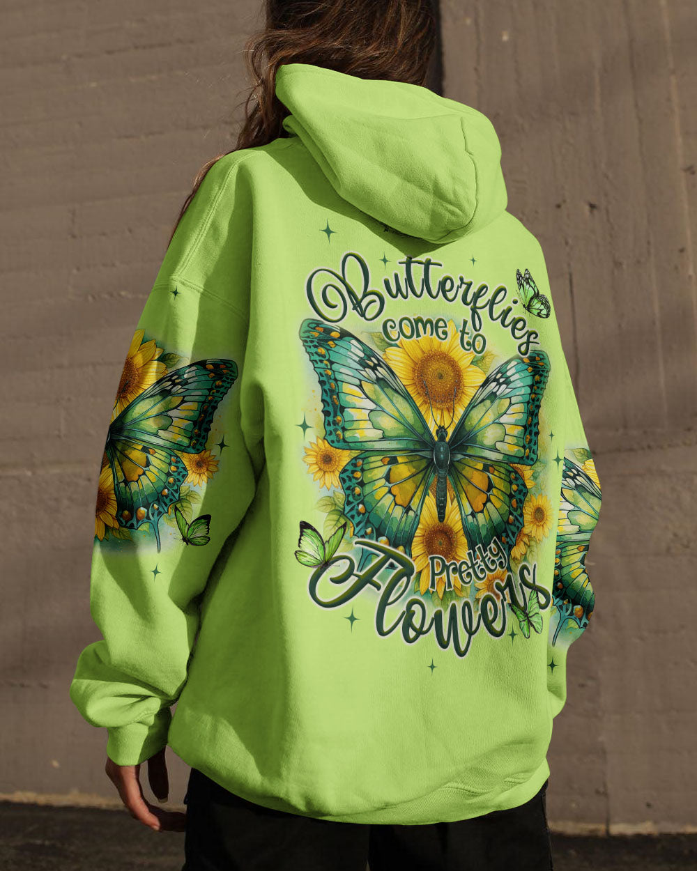 PRETTY FLOWERS BUTTERFLY ALL OVER PRINT - TYQY3108232