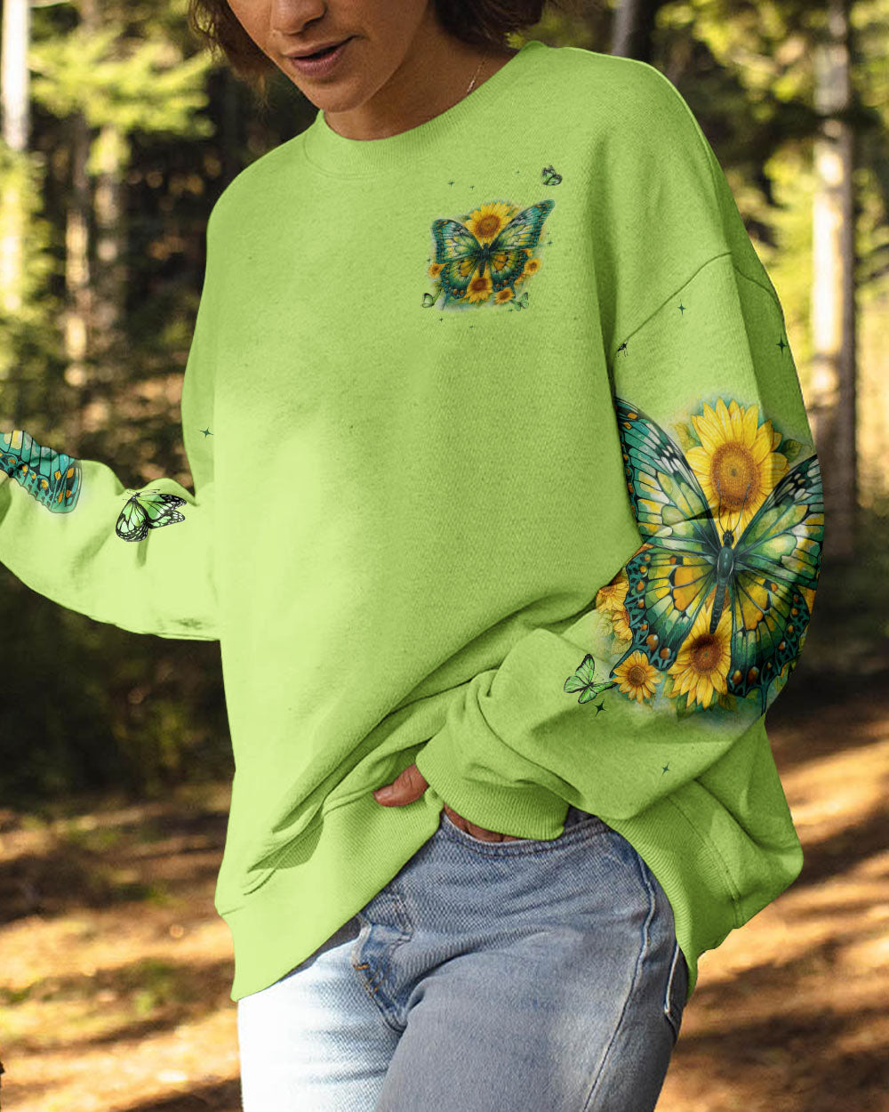 PRETTY FLOWERS BUTTERFLY ALL OVER PRINT - TYQY3108232