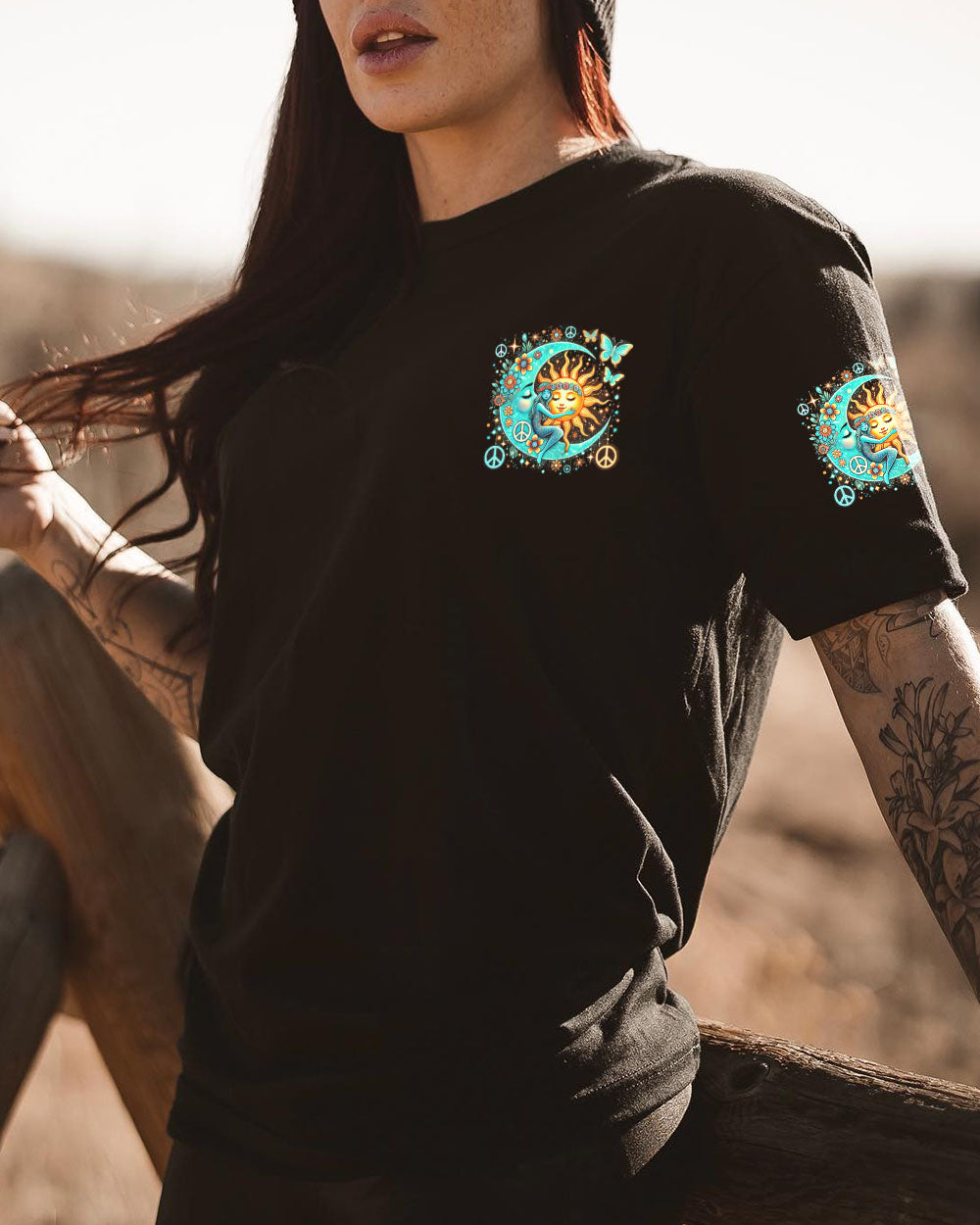 SHE WAS A FLOWER OF THE MOON ALL OVER PRINT - TYTD0107242