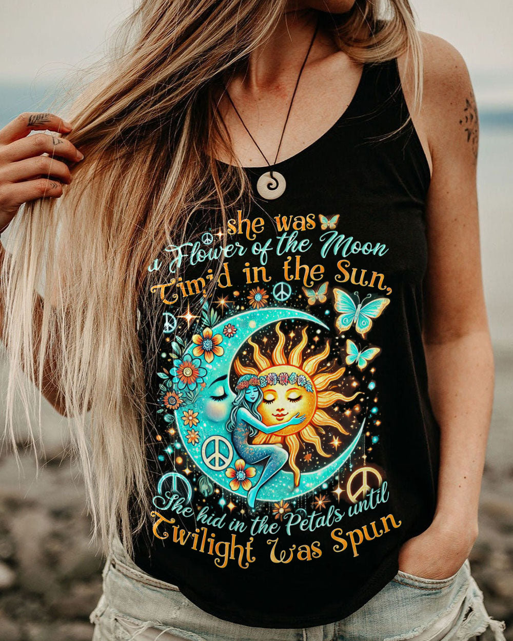SHE WAS A FLOWER OF THE MOON ALL OVER PRINT - TYTD0107242