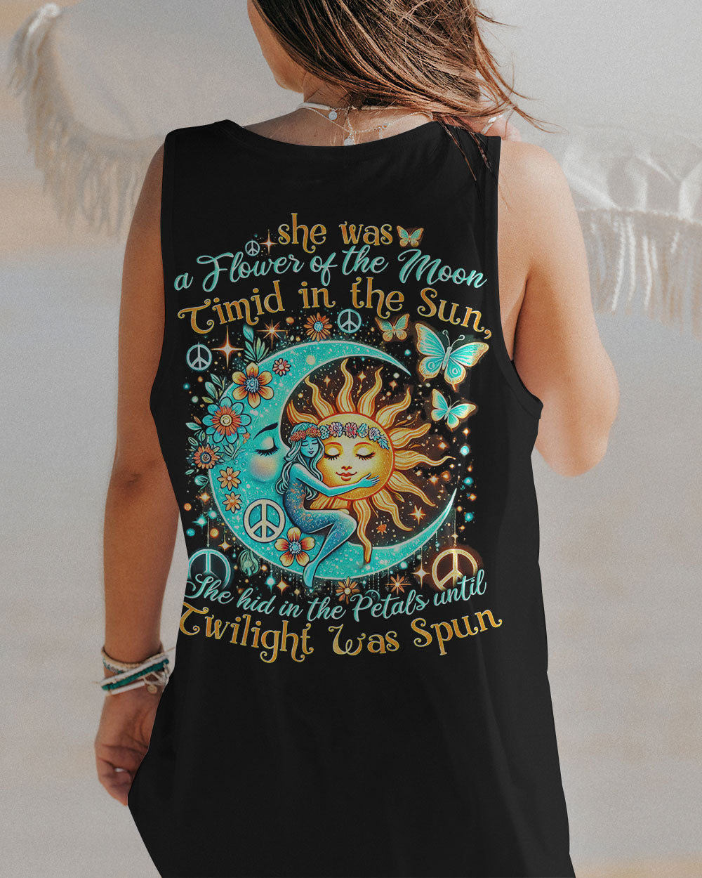 SHE WAS A FLOWER OF THE MOON ALL OVER PRINT - TYTD0107242