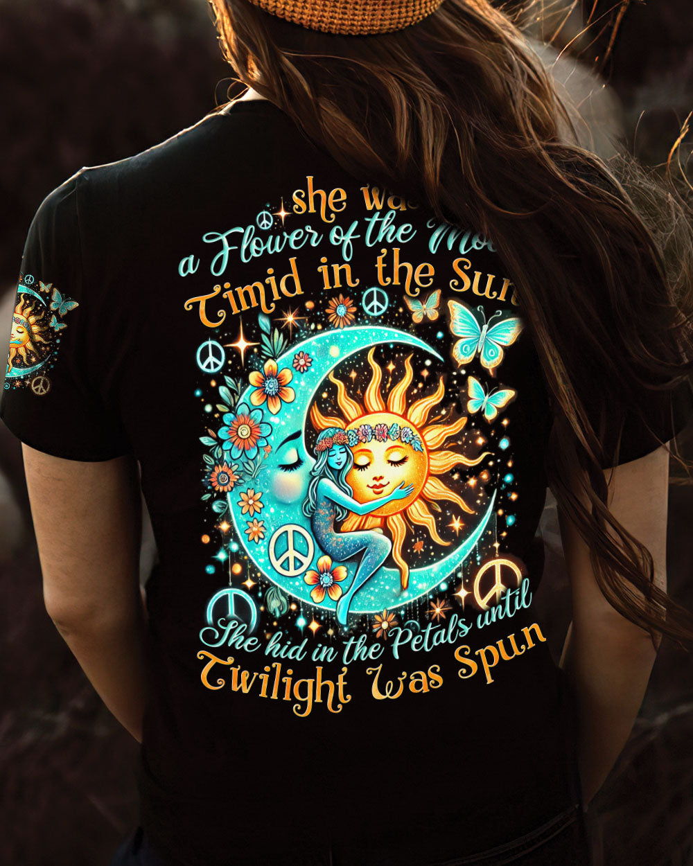 SHE WAS A FLOWER OF THE MOON ALL OVER PRINT - TYTD0107242
