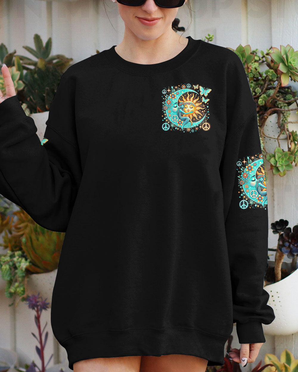 SHE WAS A FLOWER OF THE MOON ALL OVER PRINT - TYTD0107242