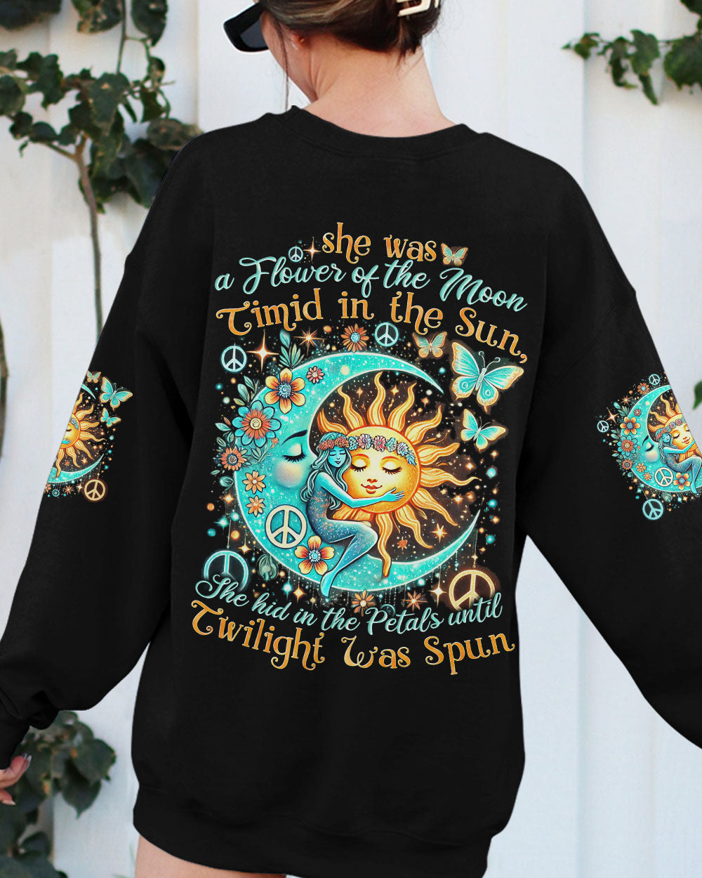 SHE WAS A FLOWER OF THE MOON ALL OVER PRINT - TYTD0107242