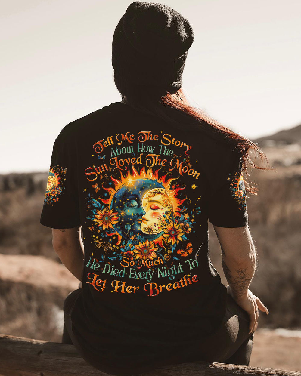 STORY ABOUT THE SUN AND THE MOON ALL OVER PRINT - TYTD0108242