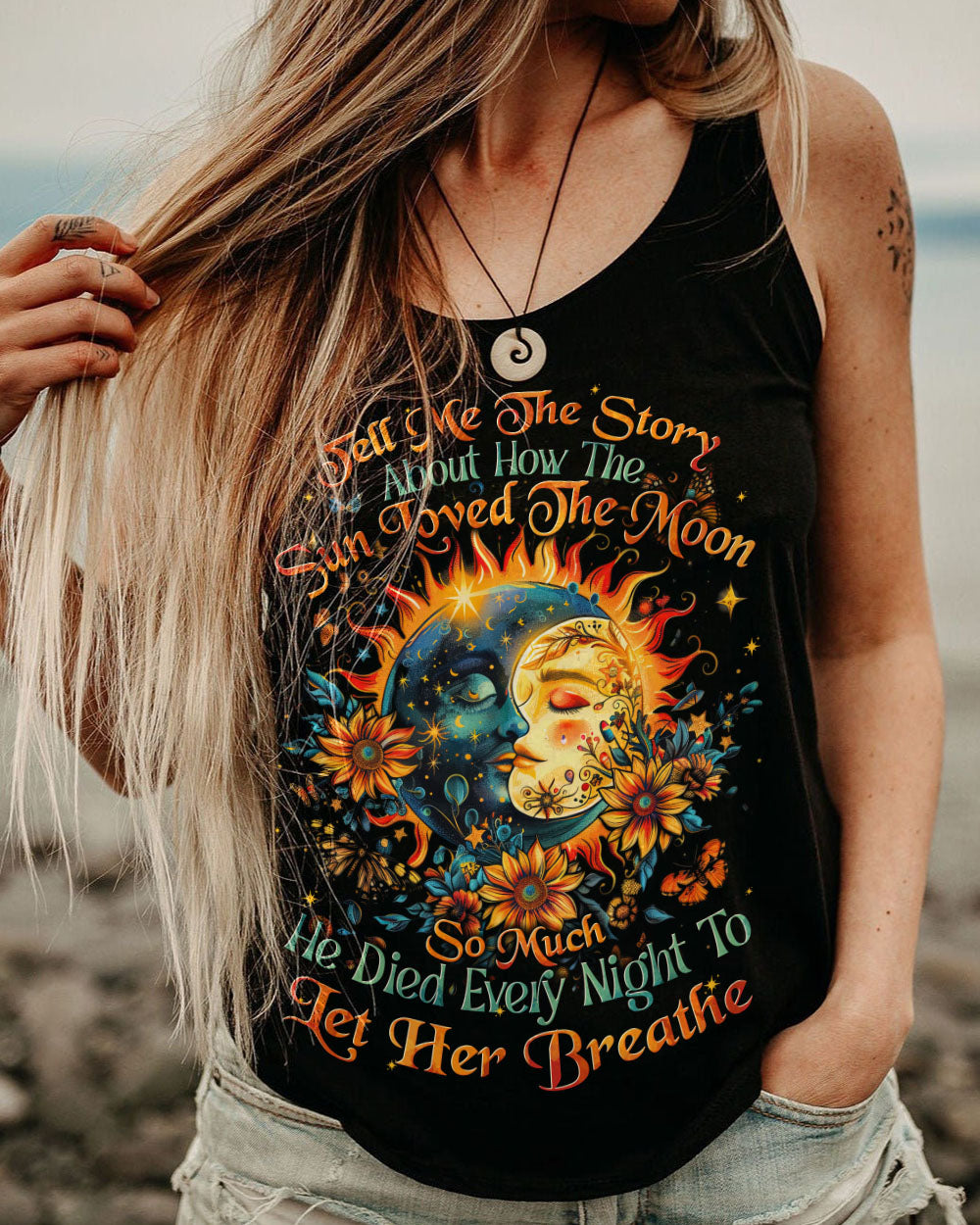 STORY ABOUT THE SUN AND THE MOON ALL OVER PRINT - TYTD0108242