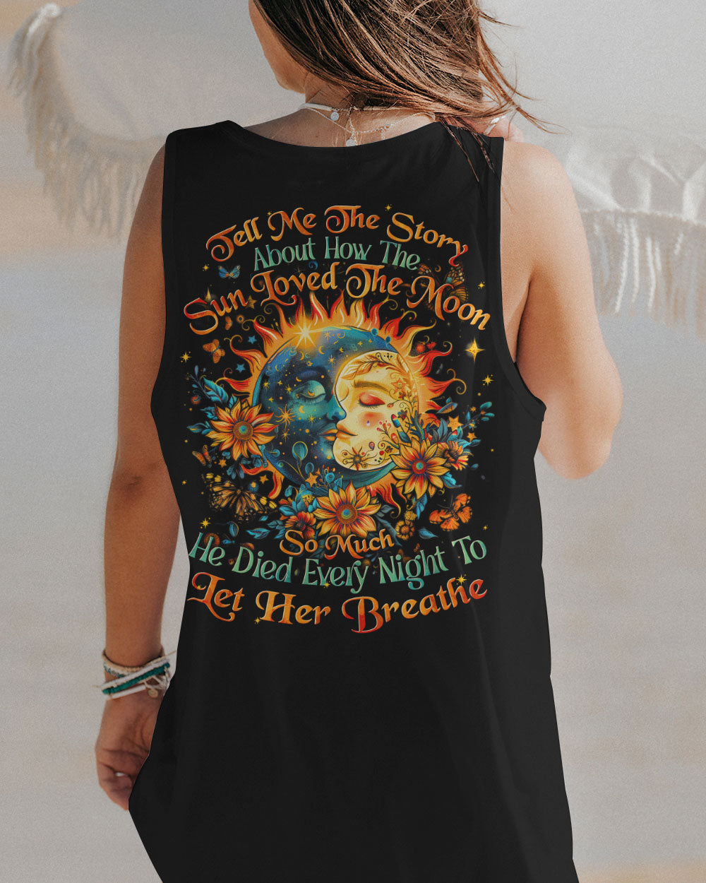 STORY ABOUT THE SUN AND THE MOON ALL OVER PRINT - TYTD0108242