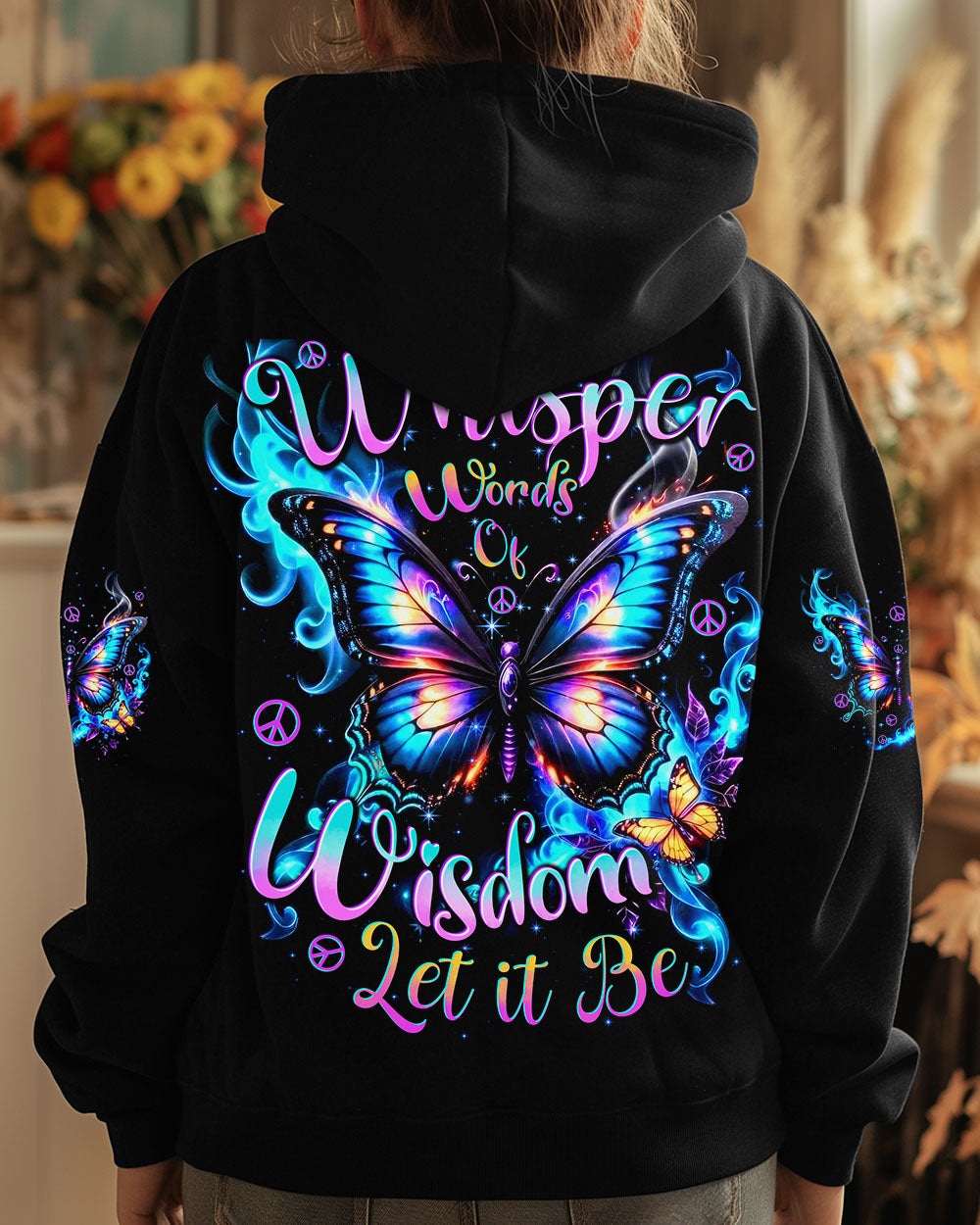 WHISPER WORDS OF WISDOM LET IT BE BUTTERFLY ALL OVER PRINT - TYTD0111242