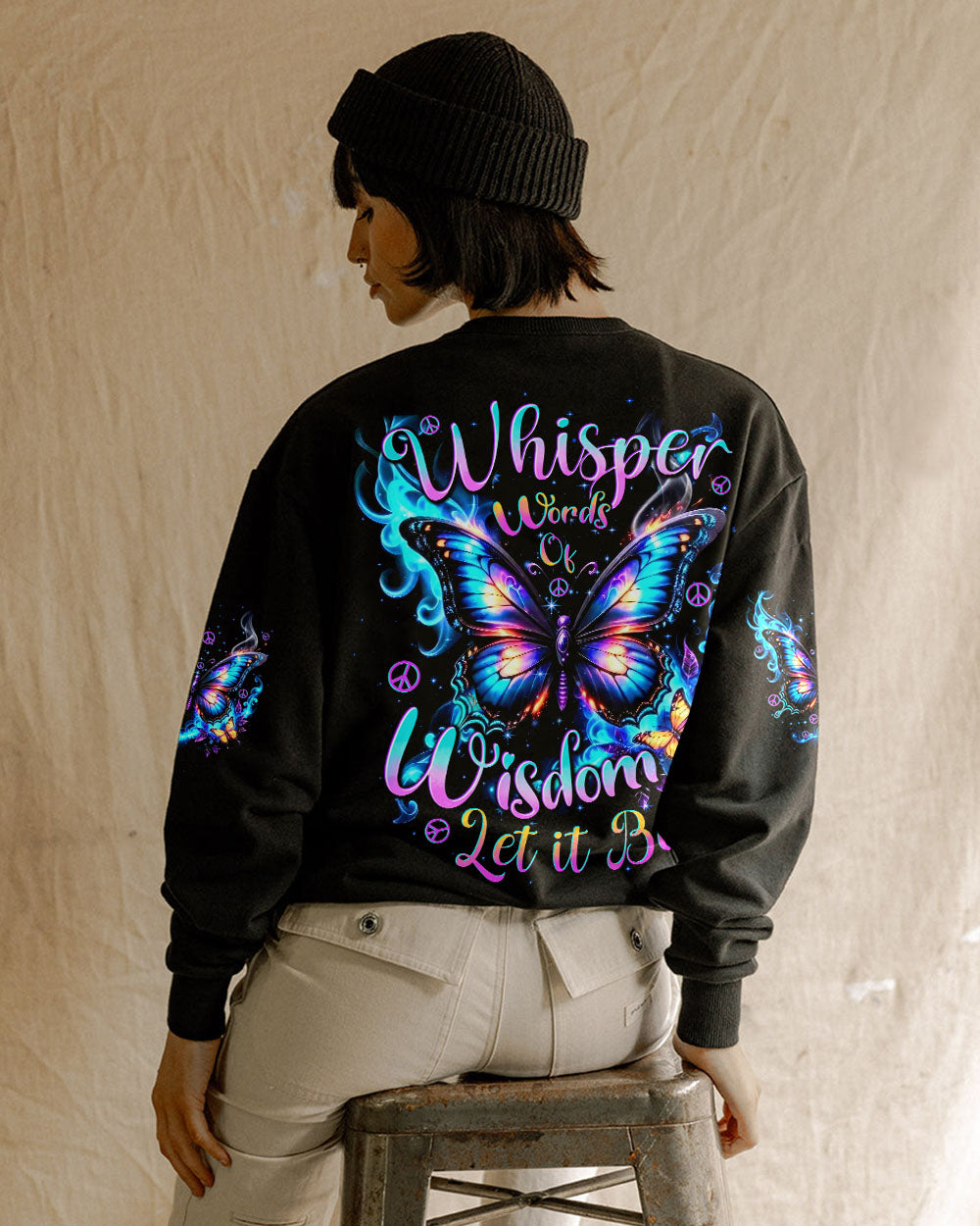WHISPER WORDS OF WISDOM LET IT BE BUTTERFLY ALL OVER PRINT - TYTD0111242
