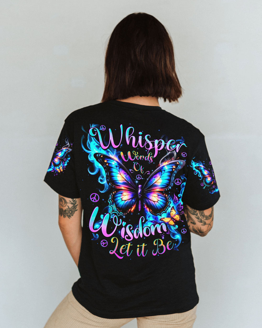 WHISPER WORDS OF WISDOM LET IT BE BUTTERFLY ALL OVER PRINT - TYTD0111242
