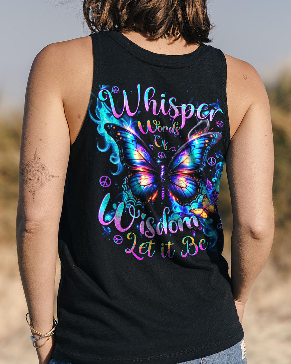 WHISPER WORDS OF WISDOM LET IT BE BUTTERFLY ALL OVER PRINT - TYTD0111242