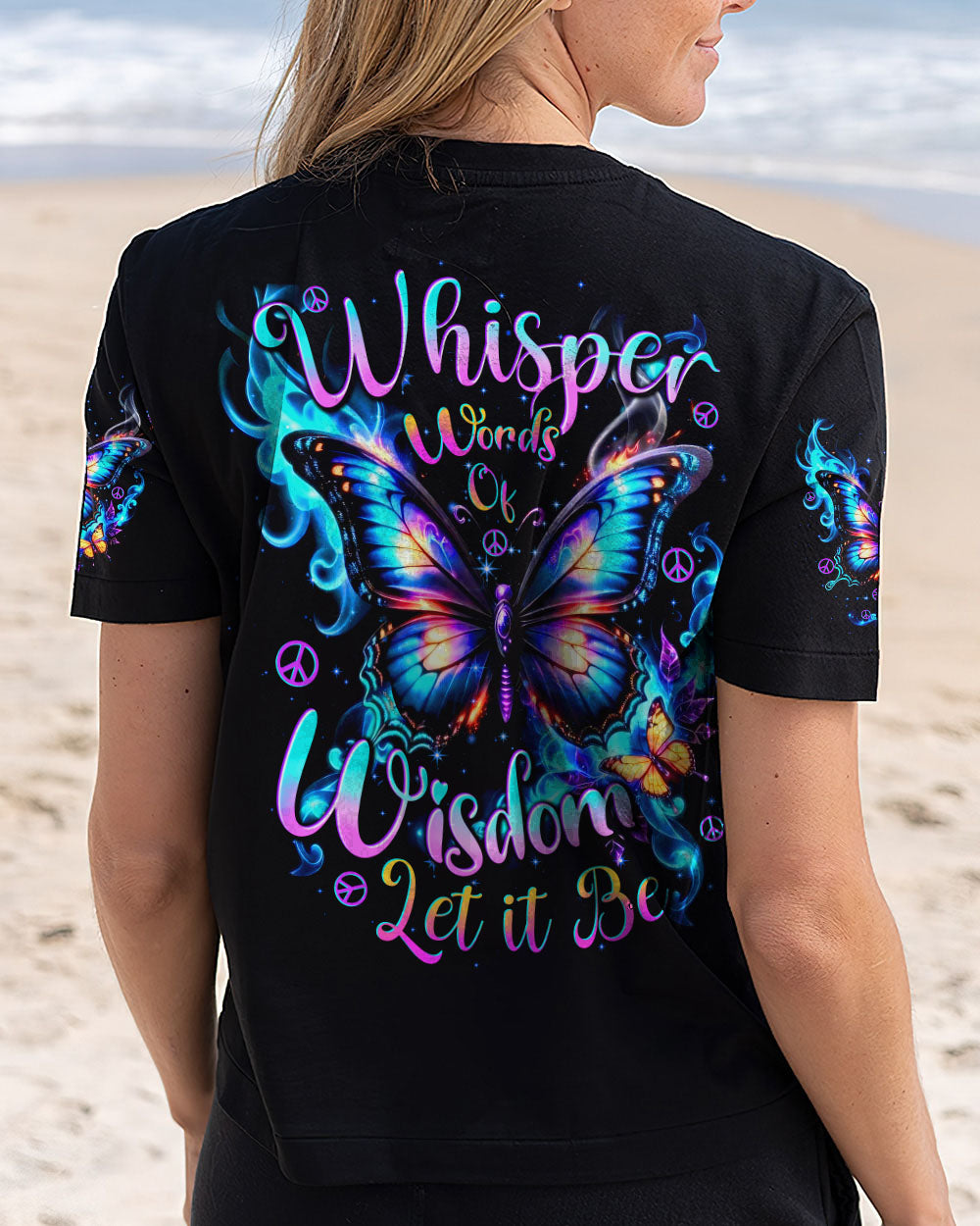 WHISPER WORDS OF WISDOM LET IT BE BUTTERFLY ALL OVER PRINT - TYTD0111242