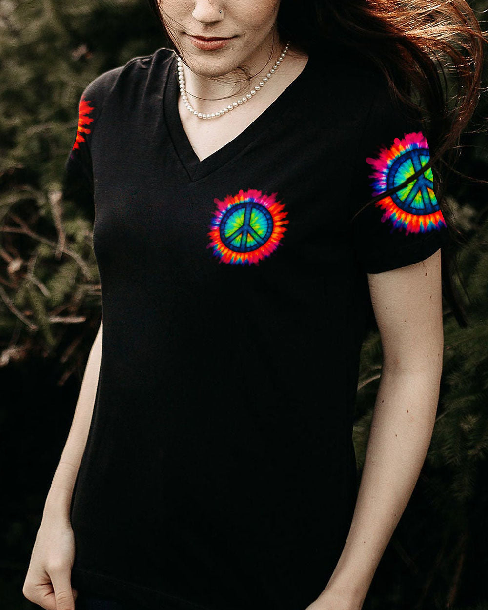 PEACE LOVE HIPPINESS TIE DYE ALL OVER PRINT - TYTD0206251