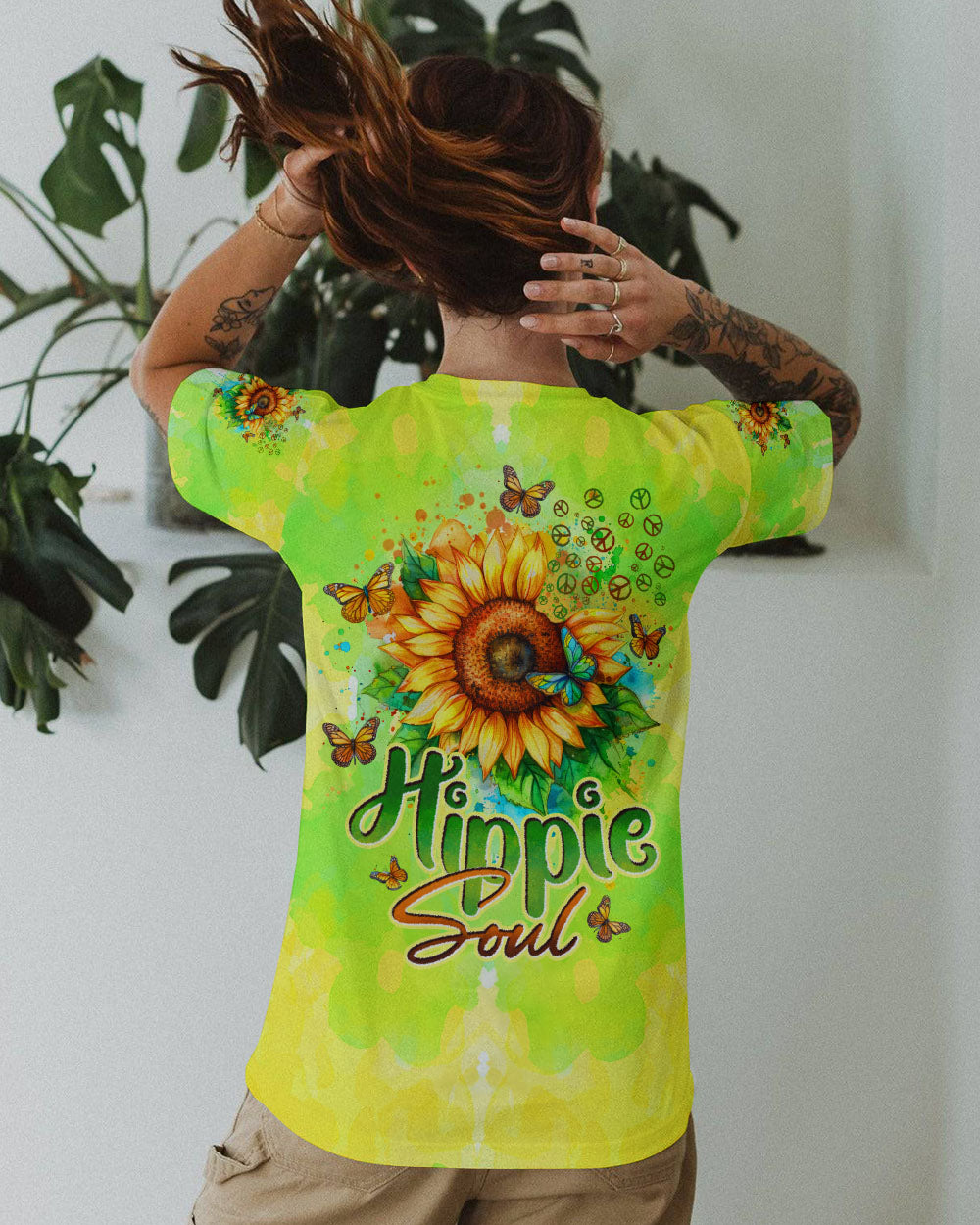HIPPIE SOUL SUNFLOWERS ALL OVER PRINT - TYTD0301252