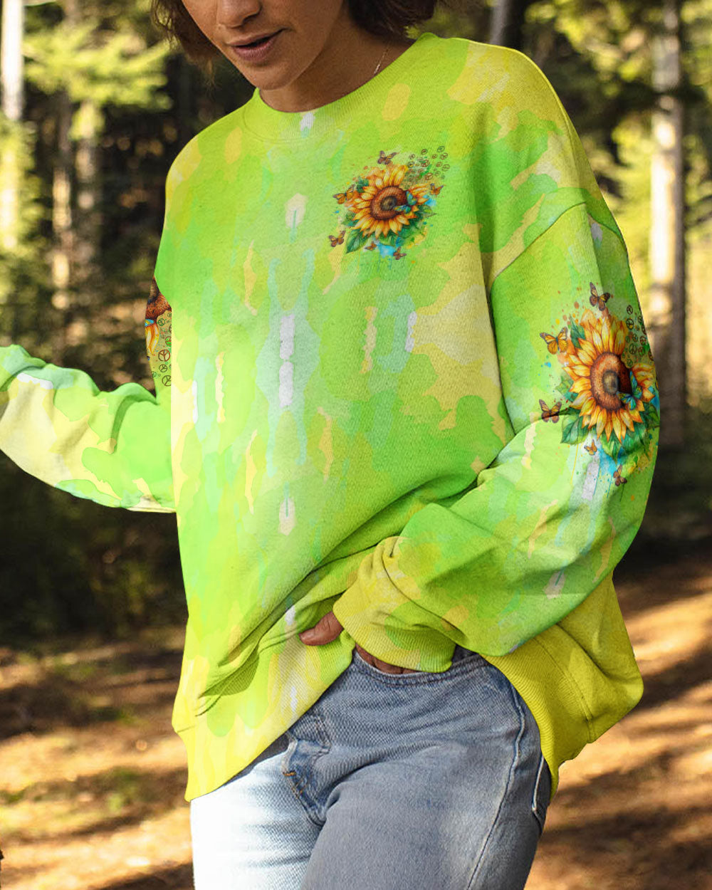 HIPPIE SOUL SUNFLOWERS ALL OVER PRINT - TYTD0301252
