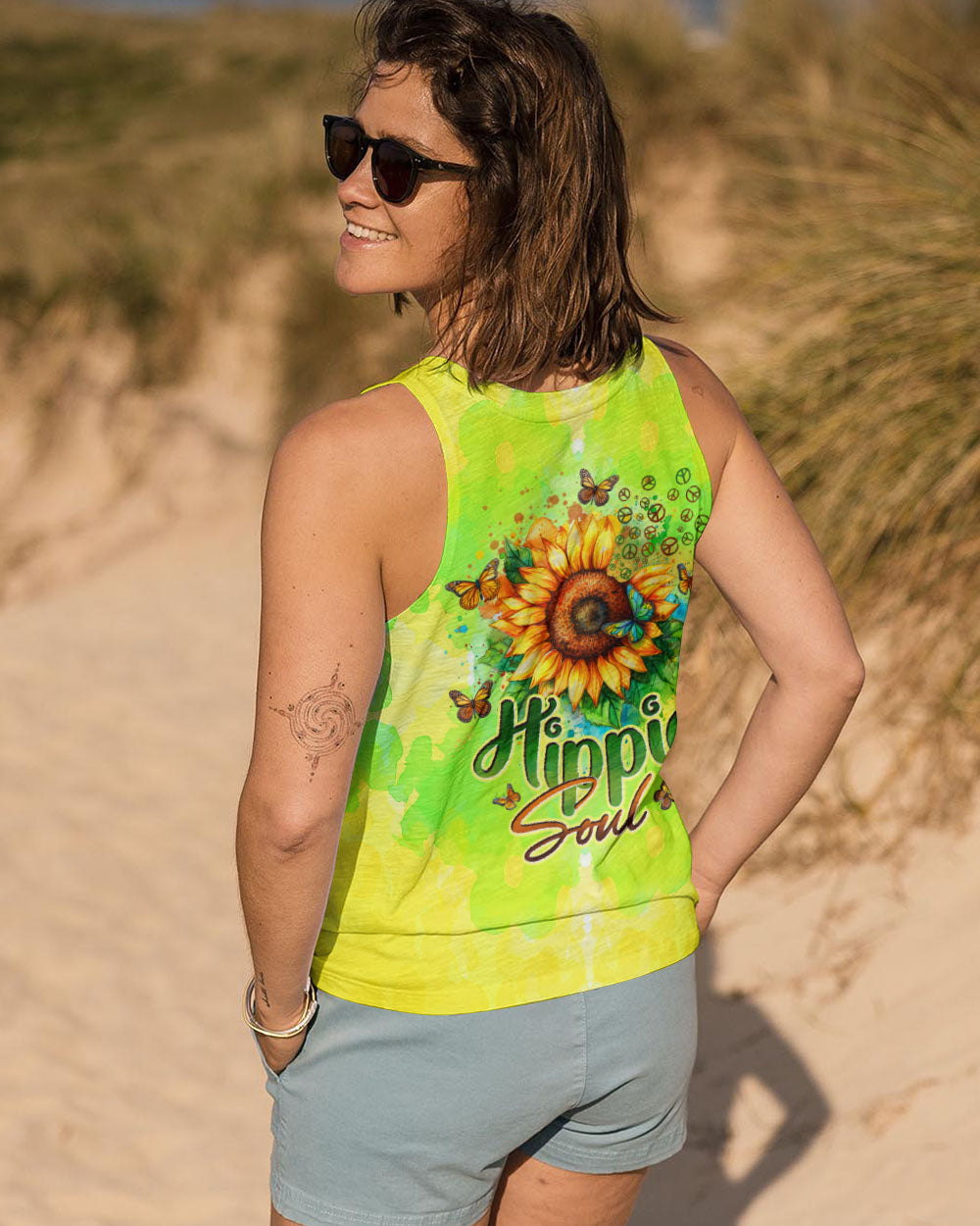 HIPPIE SOUL SUNFLOWERS ALL OVER PRINT - TYTD0301252