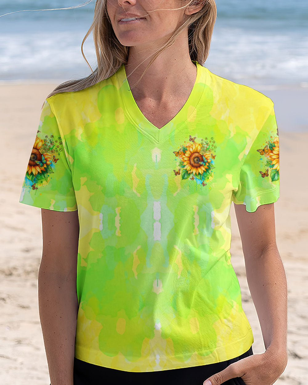 HIPPIE SOUL SUNFLOWERS ALL OVER PRINT - TYTD0301252