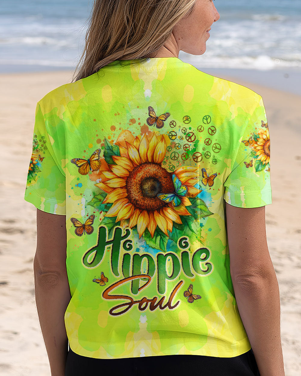 HIPPIE SOUL SUNFLOWERS ALL OVER PRINT - TYTD0301252