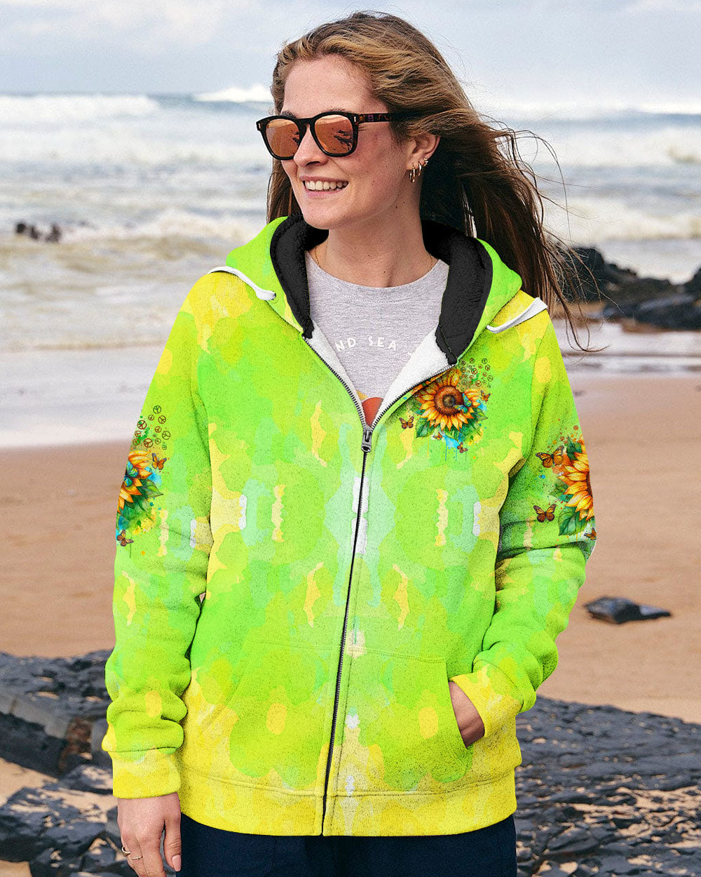 HIPPIE SOUL SUNFLOWERS ALL OVER PRINT - TYTD0301252