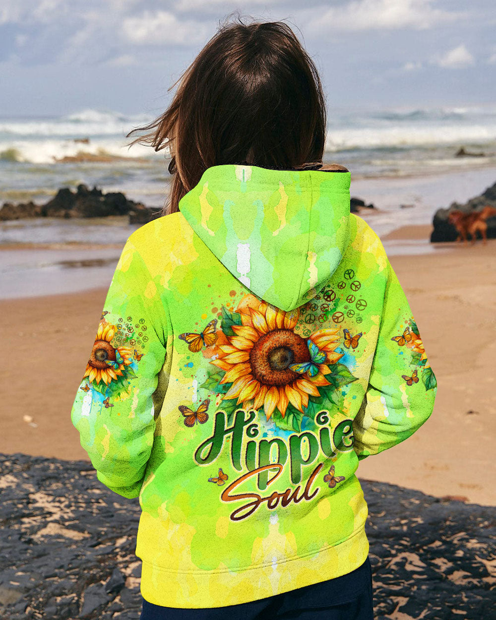 HIPPIE SOUL SUNFLOWERS ALL OVER PRINT - TYTD0301252