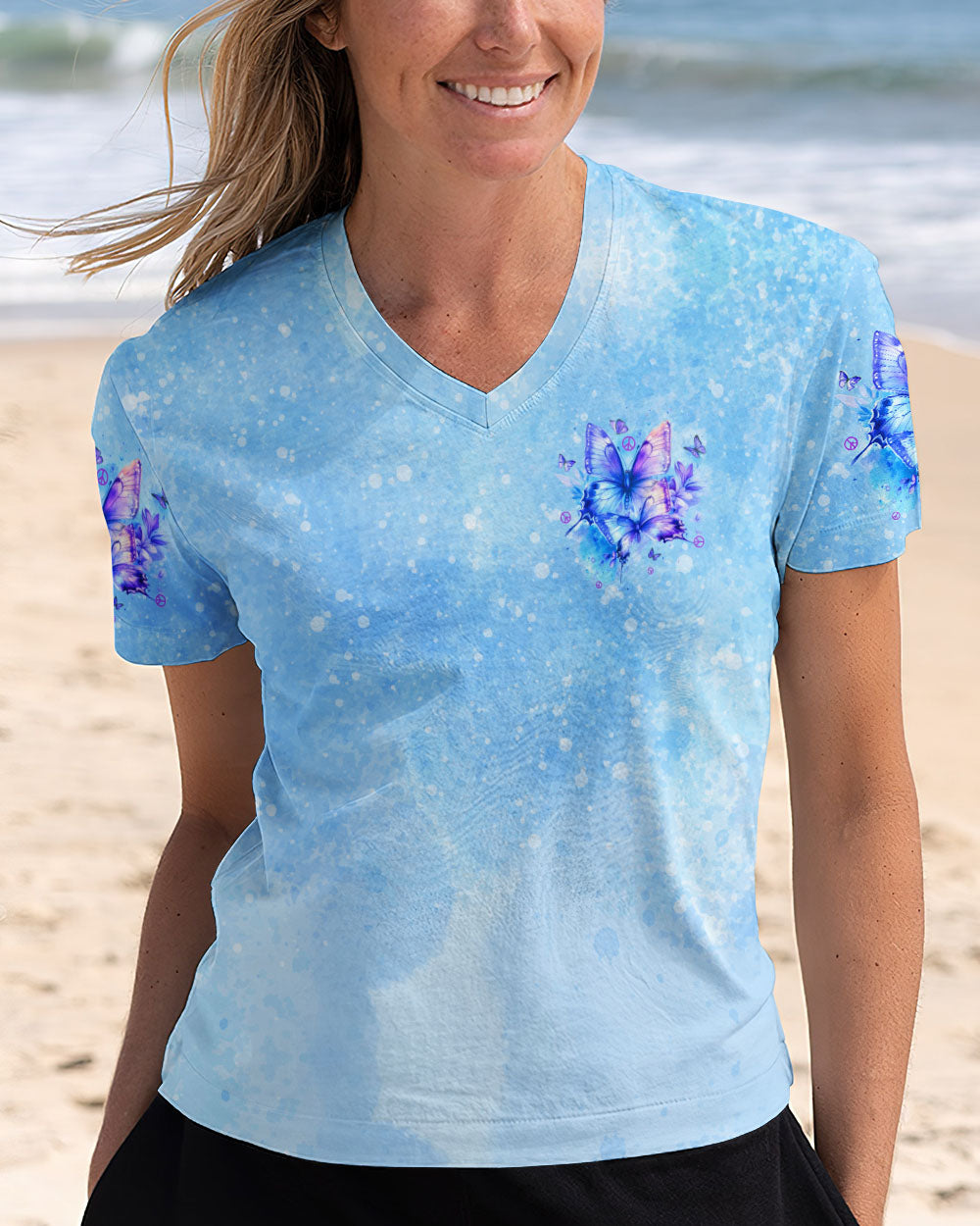 JUST BREATHE BUTTERFLIES ALL OVER PRINT - TYTD0302251