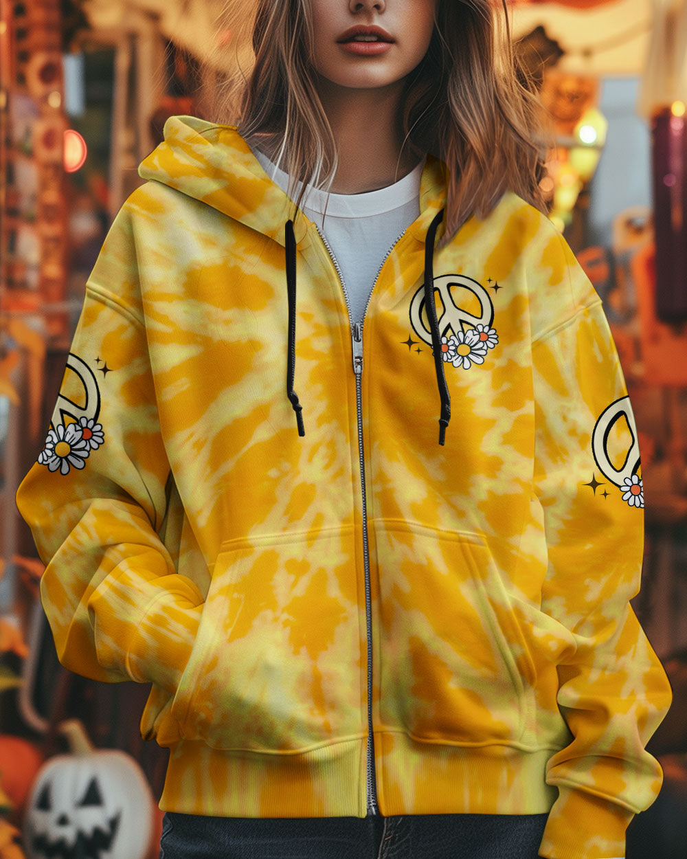 IN A WORLD WHERE YOU CAN BE ANYTHING BEE KIND TIE DYE ALL OVER PRINT - TYTD0306251