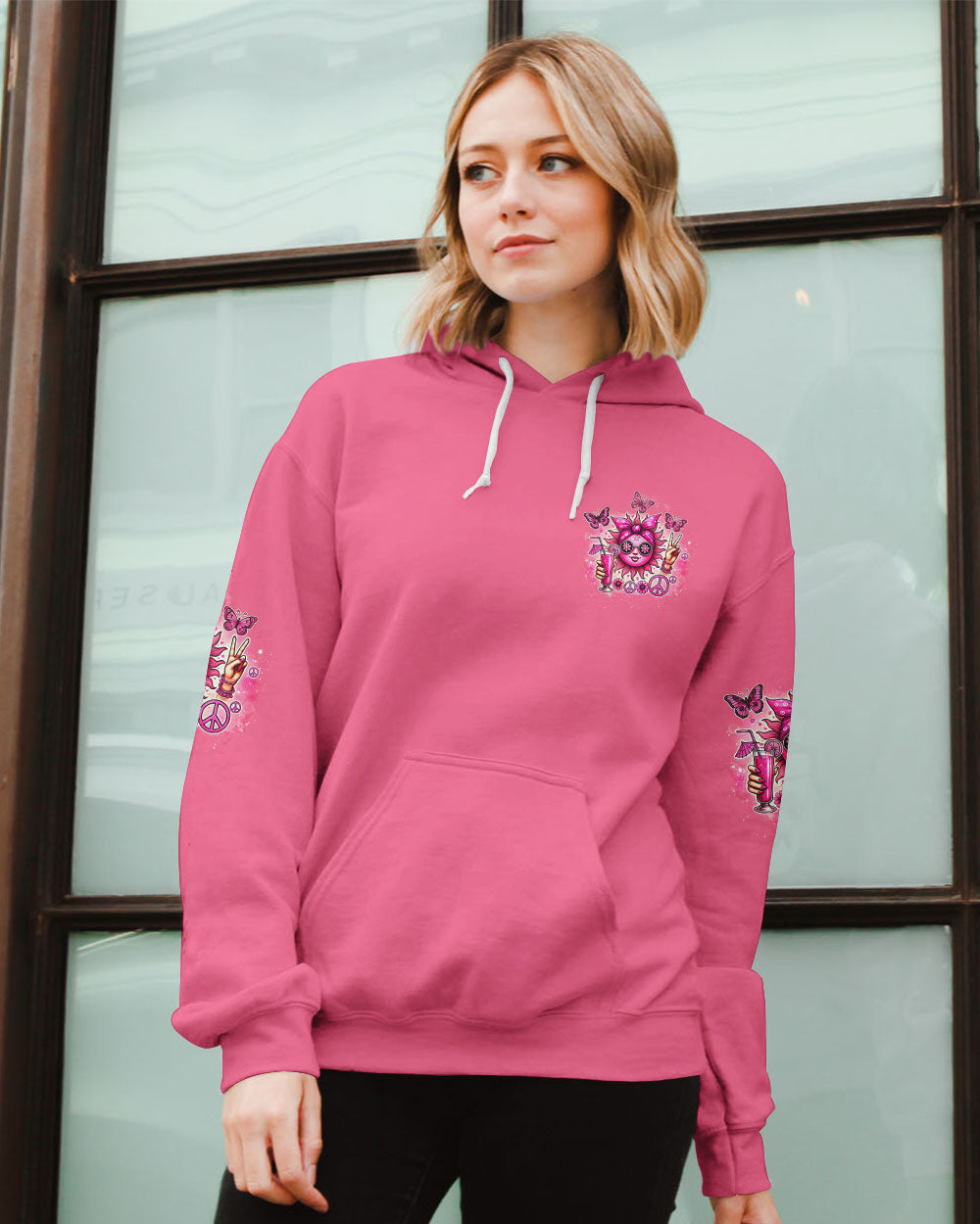 PRETTY IN PINK HIPPIE SUN ALL OVER PRINT - TYTD0307243