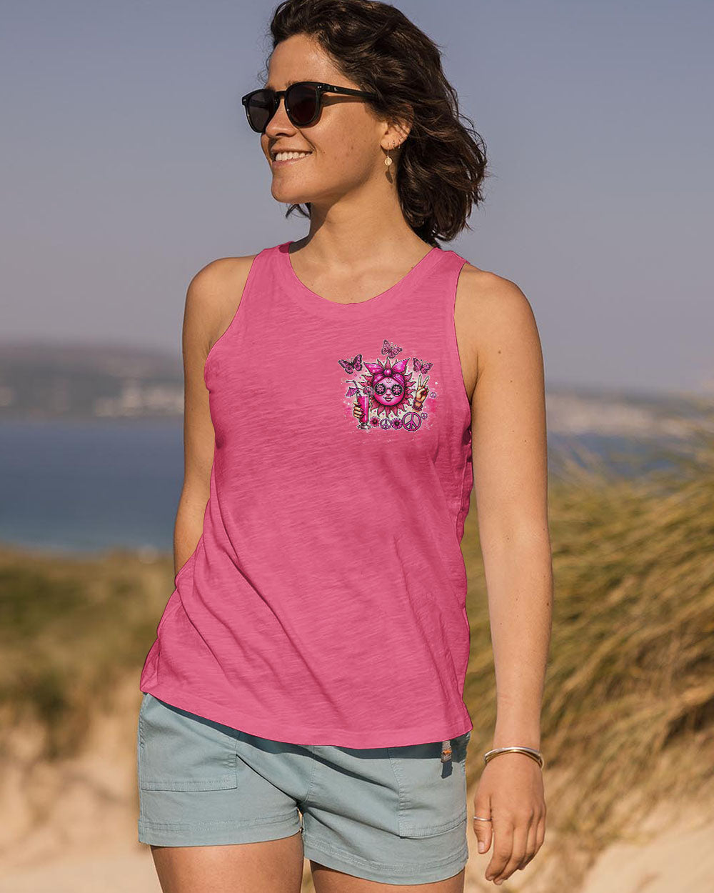 PRETTY IN PINK HIPPIE SUN ALL OVER PRINT - TYTD0307243