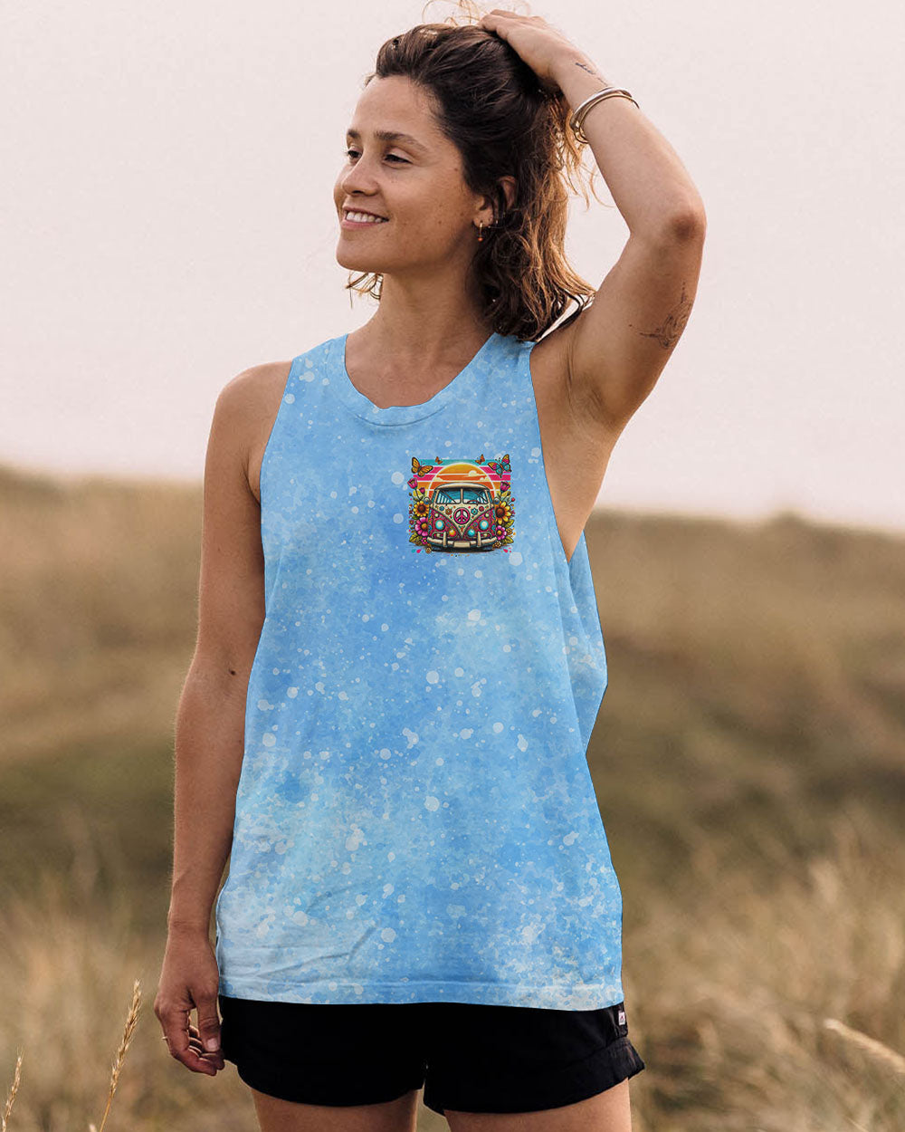 RUNNING AGAINST THE WIND SUNFLOWER LEOPARD ALL OVER PRINT - TYTD0402253