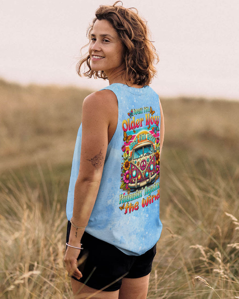 RUNNING AGAINST THE WIND SUNFLOWER LEOPARD ALL OVER PRINT - TYTD0402253