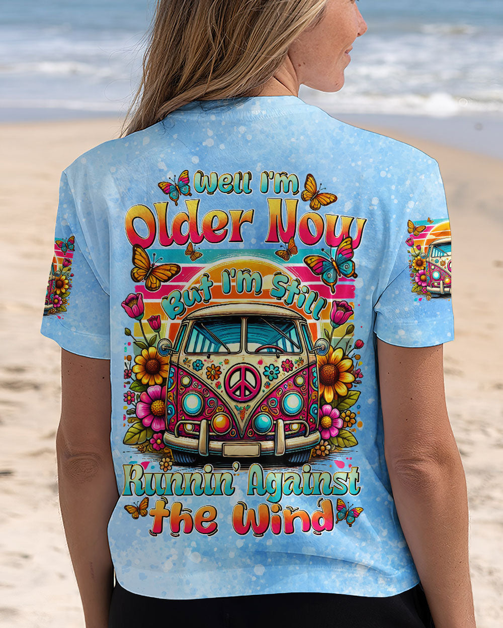 RUNNING AGAINST THE WIND SUNFLOWER LEOPARD ALL OVER PRINT - TYTD0402253