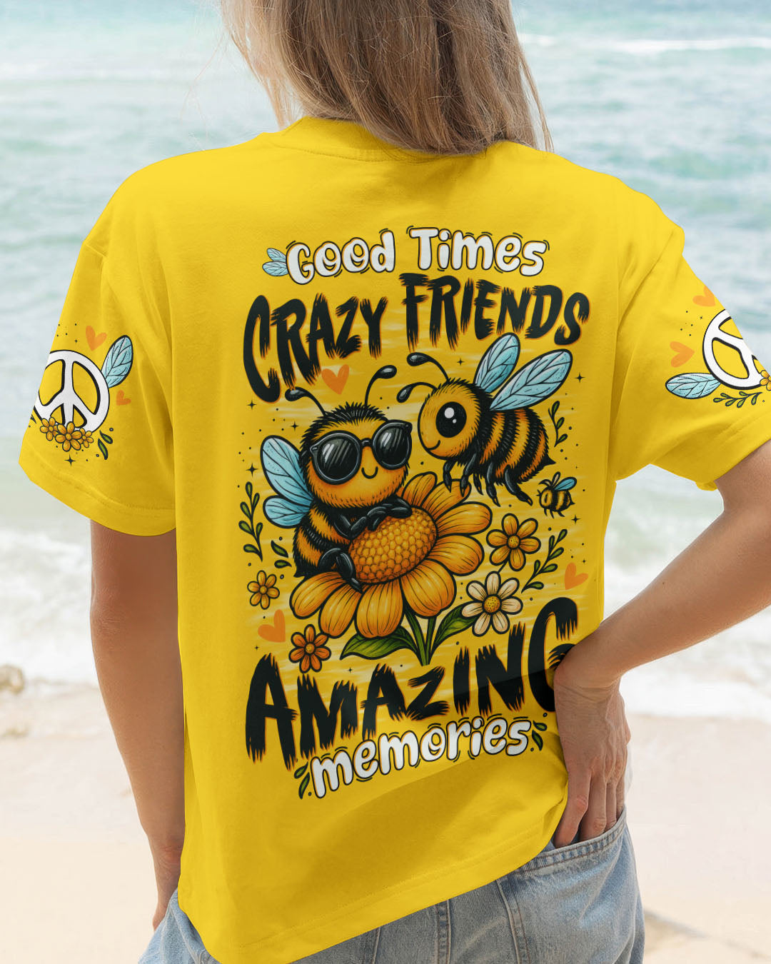 GOOD TIMES CRAZY FRIEND BEE ALL OVER PRINT - TYTD0406252
